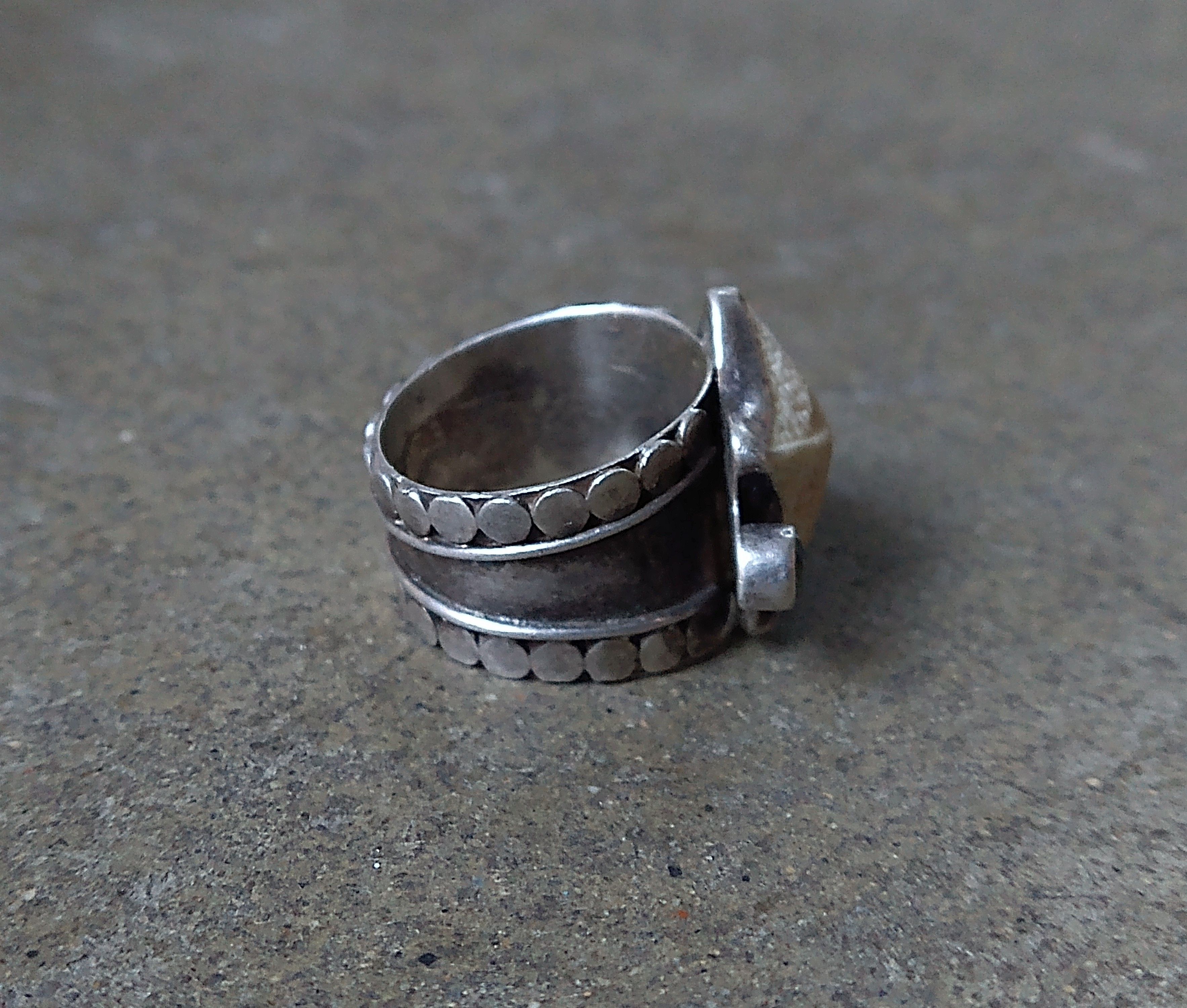 Jewelry Vintage Sterling Silver Ring Shell Star Size 6.5 8.7g Size ONE SIZE - 5 Thumbnail