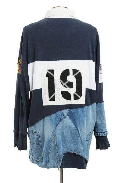 Greg Lauren GREG LAUREN Rugby Polo Prep 50/50 Shirt Jacket Size US L / EU 52-54 / 3 - 6 Thumbnail