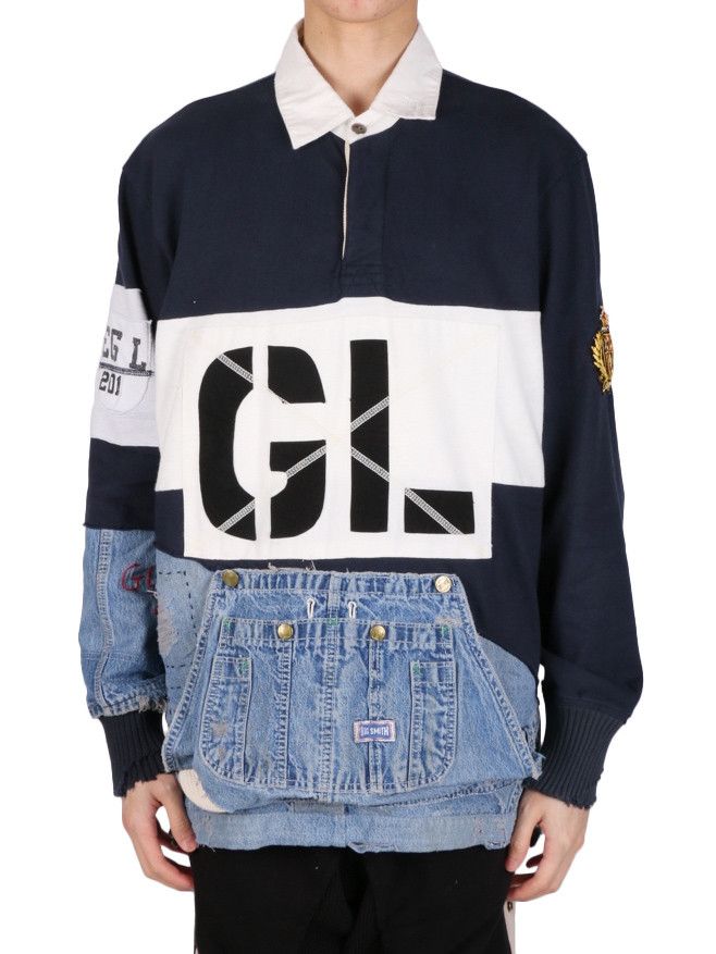 Greg Lauren GREG LAUREN Rugby Polo Prep 50/50 Shirt Jacket Size US L / EU 52-54 / 3 - 2 Thumbnail