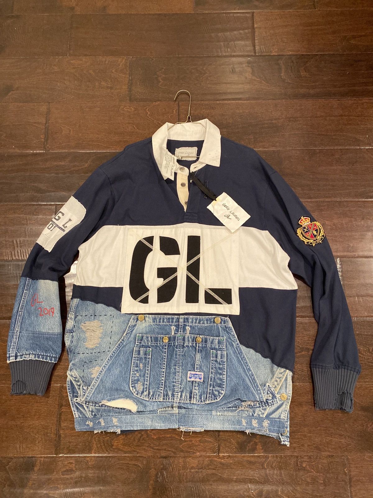Greg Lauren GREG LAUREN Rugby Polo Prep 50/50 Shirt Jacket Size US L / EU 52-54 / 3 - 9 Thumbnail