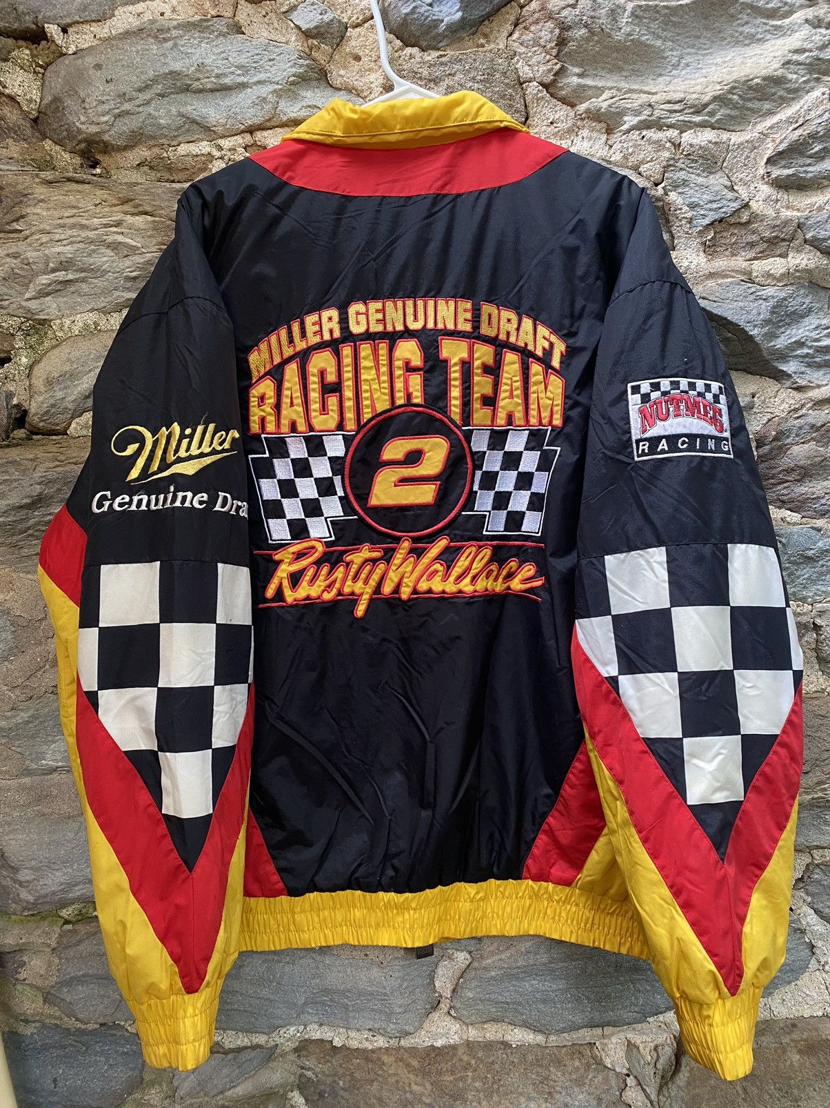NASCAR × Vintage 90’s Rusty Wallace Miller Nutmeg Ford Racing Puffy Jacket Size US L / EU 52-54 / 3 - 2 Thumbnail