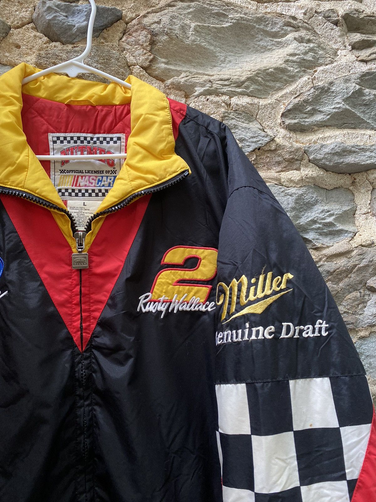NASCAR × Vintage 90’s Rusty Wallace Miller Nutmeg Ford Racing Puffy Jacket Size US L / EU 52-54 / 3 - 4 Thumbnail