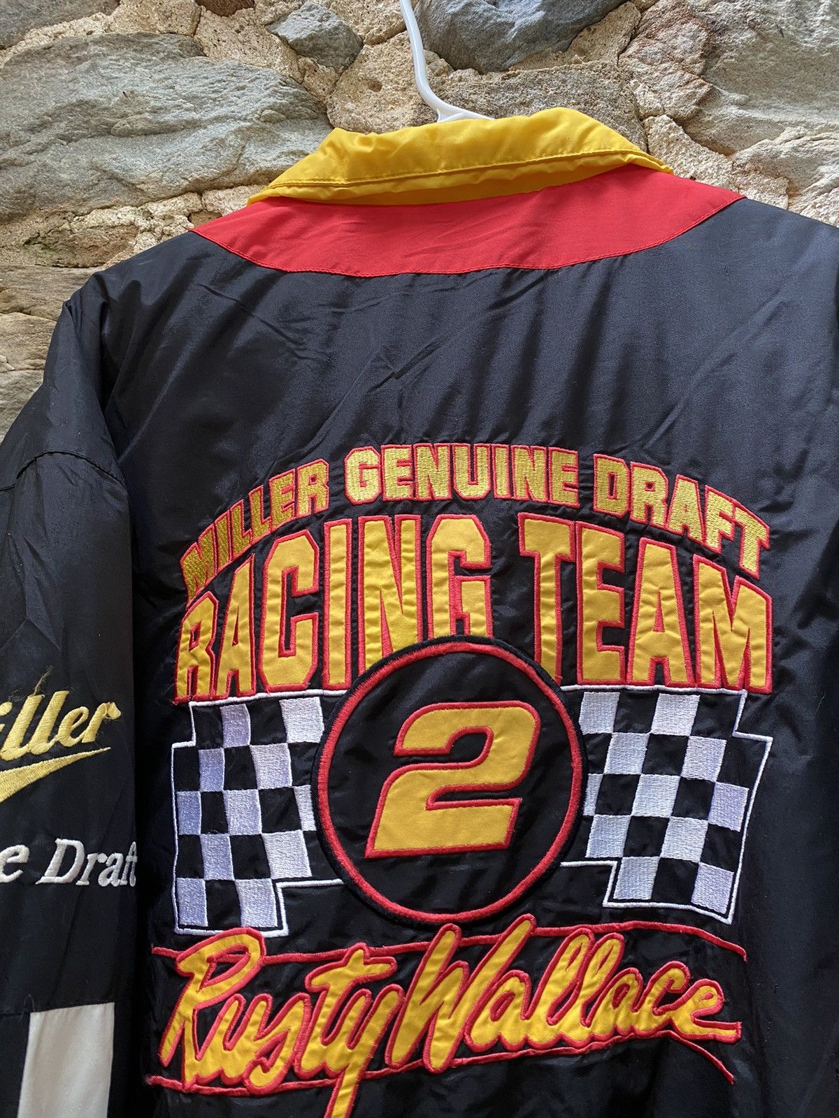 NASCAR × Vintage 90’s Rusty Wallace Miller Nutmeg Ford Racing Puffy Jacket Size US L / EU 52-54 / 3 - 12 Thumbnail