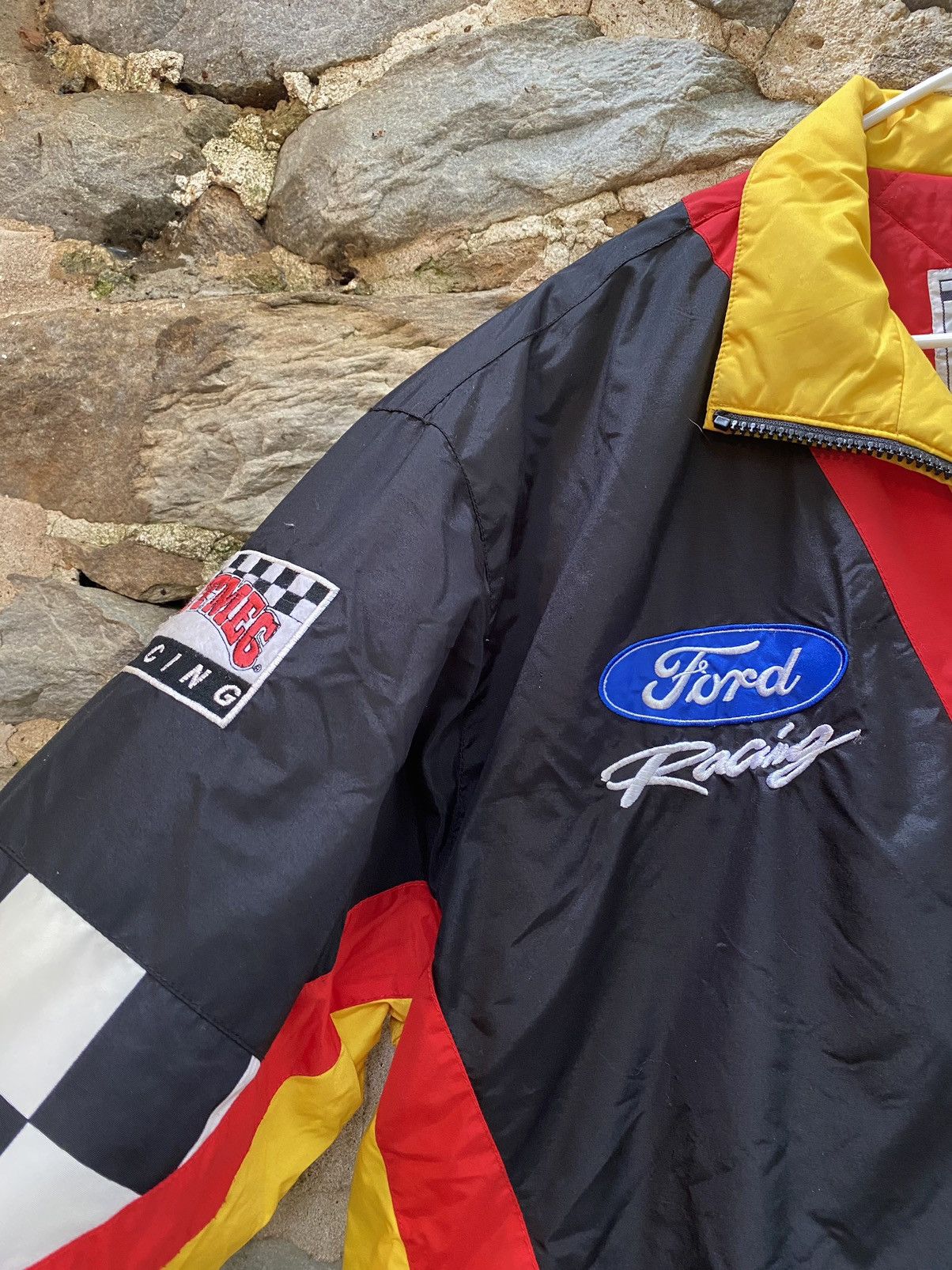 NASCAR × Vintage 90’s Rusty Wallace Miller Nutmeg Ford Racing Puffy Jacket Size US L / EU 52-54 / 3 - 3 Thumbnail