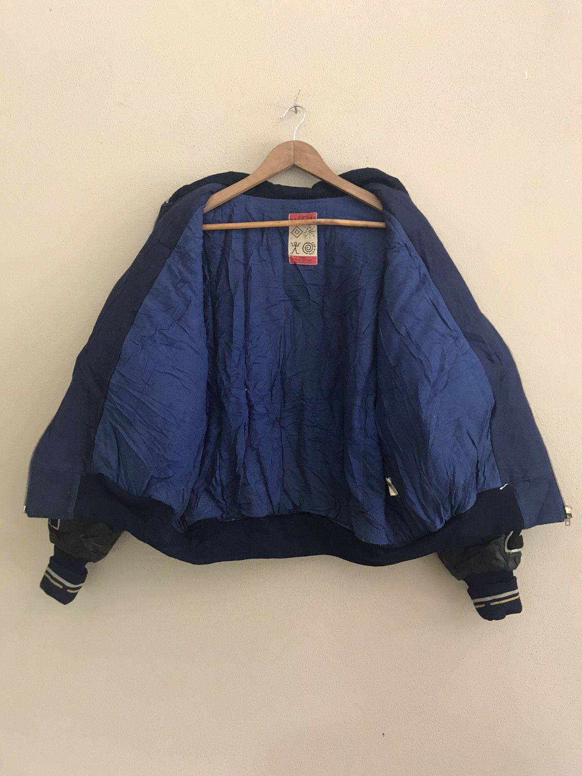 Vintage Vintage Poshboy wool zipper varsity jacket Size US L / EU 52-54 / 3 - 11 Thumbnail