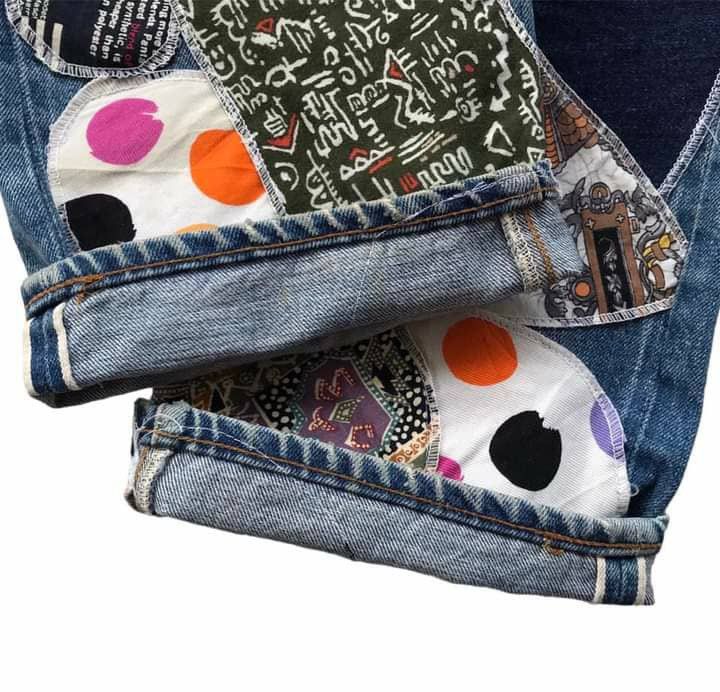 Levi's Vintage Levi’s 501 Boro Sashiko Patchwork Selvedge Jeans Size US 29 - 8 Thumbnail