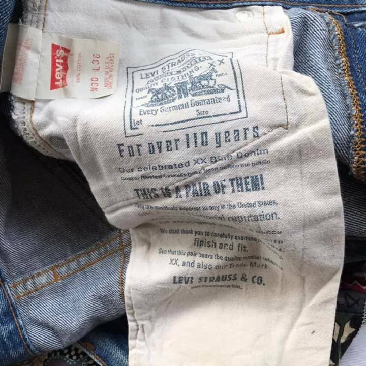 Levi's Vintage Levi’s 501 Boro Sashiko Patchwork Selvedge Jeans Size US 29 - 12 Thumbnail
