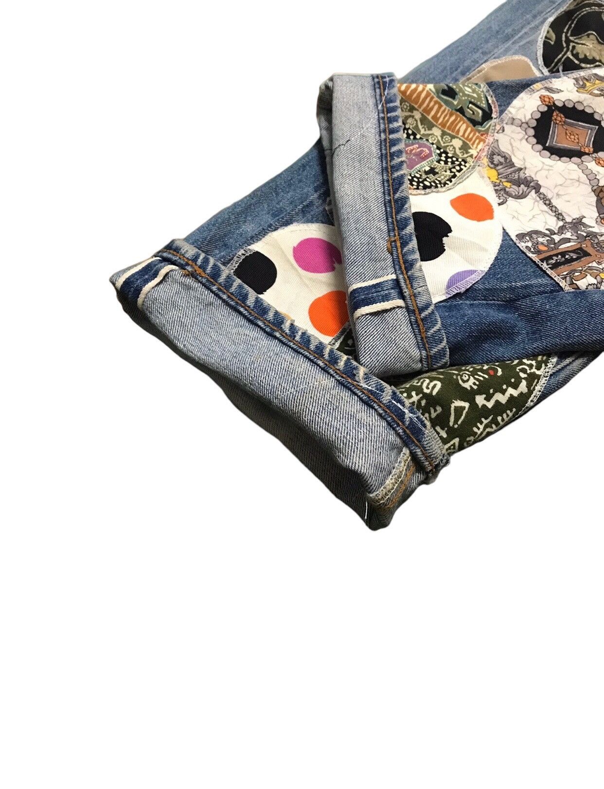 Levi's Vintage Levi’s 501 Boro Sashiko Patchwork Selvedge Jeans Size US 29 - 7 Thumbnail