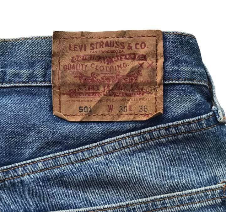 Levi's Vintage Levi’s 501 Boro Sashiko Patchwork Selvedge Jeans Size US 29 - 14 Thumbnail