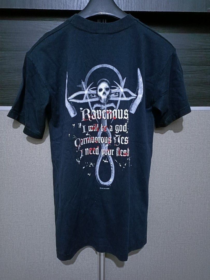 Band Tees × Vintage 2001 Arch Enemy “Ravenous” Vintage Shirt Double Sided Print Size US S / EU 44-46 / 1 - 3 Thumbnail
