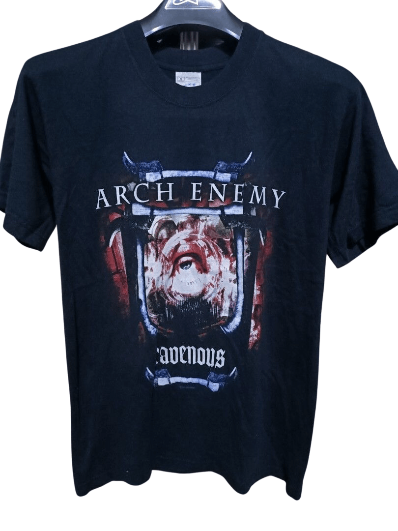image of Band Tees x Screen Stars Vintage Arch Enemy Wages Of Sin Ravenous Metal Band Shirt in Black (Size S