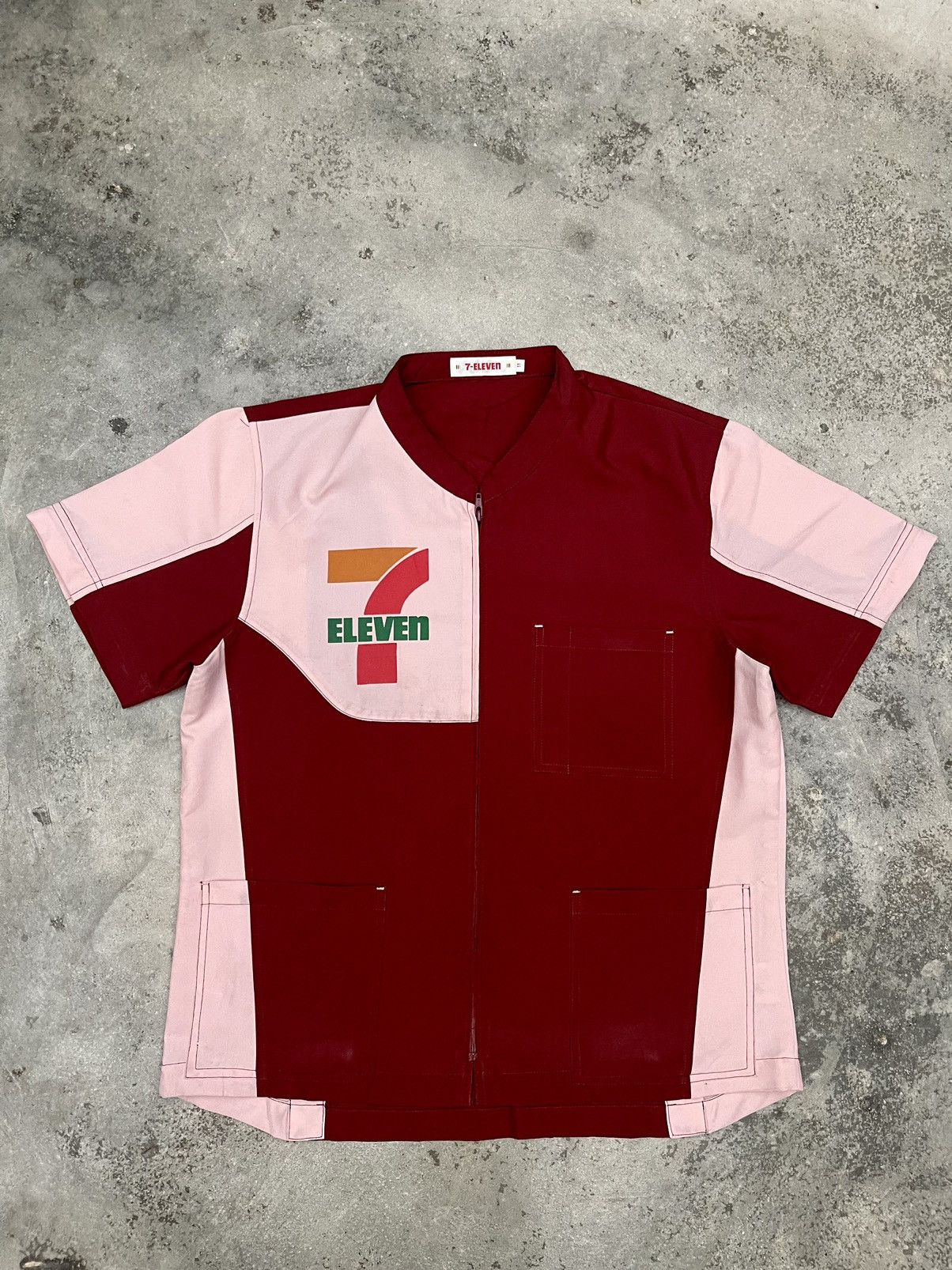 Japanese Brand Vintage 7-Eleven Workwear Shirt Size US M / EU 48-50 / 2 - 1 Thumbnail