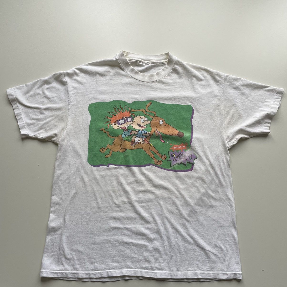 Nickelodeon Vintage 90s Rugrats Cartoon T Shirt XL Nickelodeon Rare Size US XL / EU 56 / 4 - 1 Thumbnail