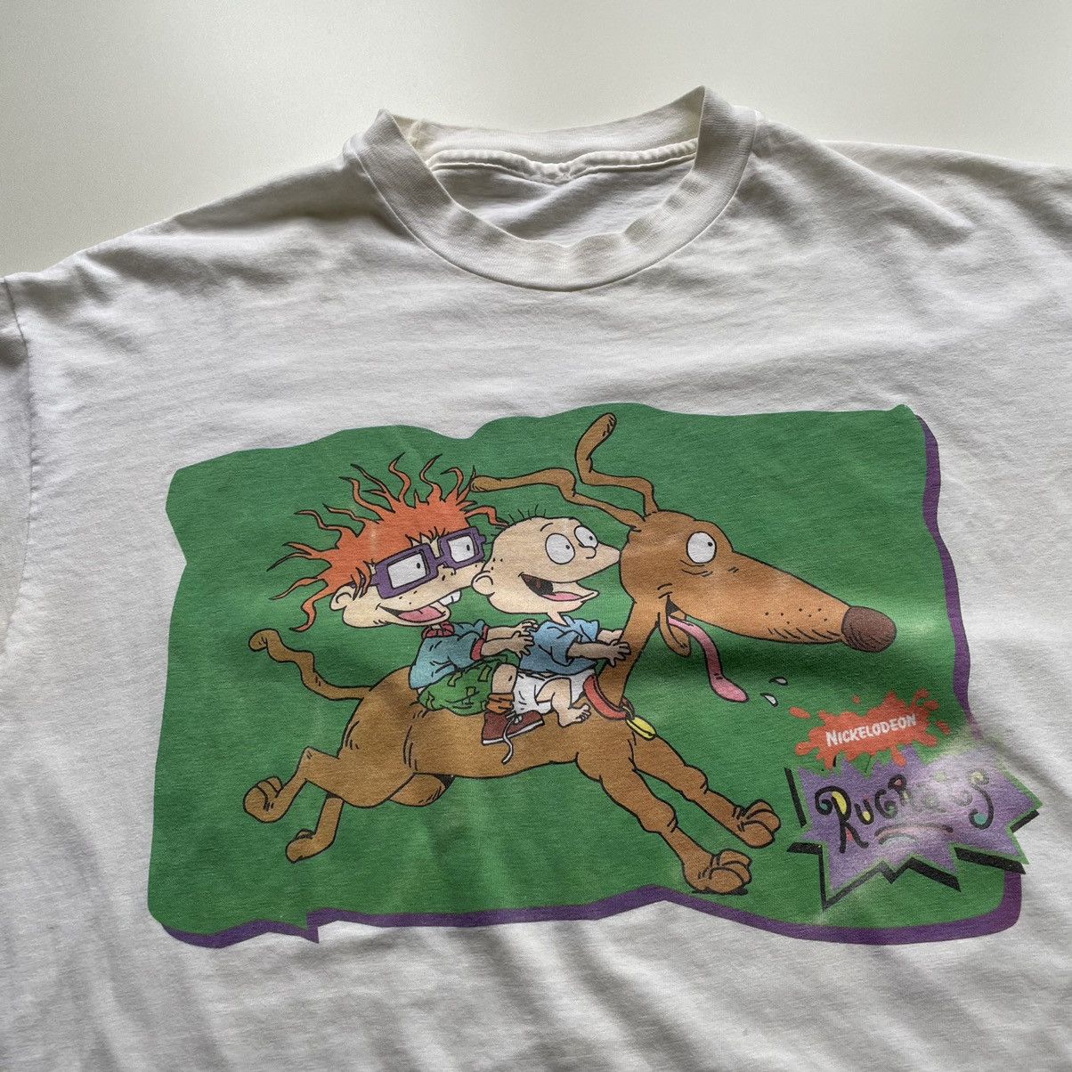Nickelodeon Vintage 90s Rugrats Cartoon T Shirt XL Nickelodeon Rare Size US XL / EU 56 / 4 - 2 Thumbnail