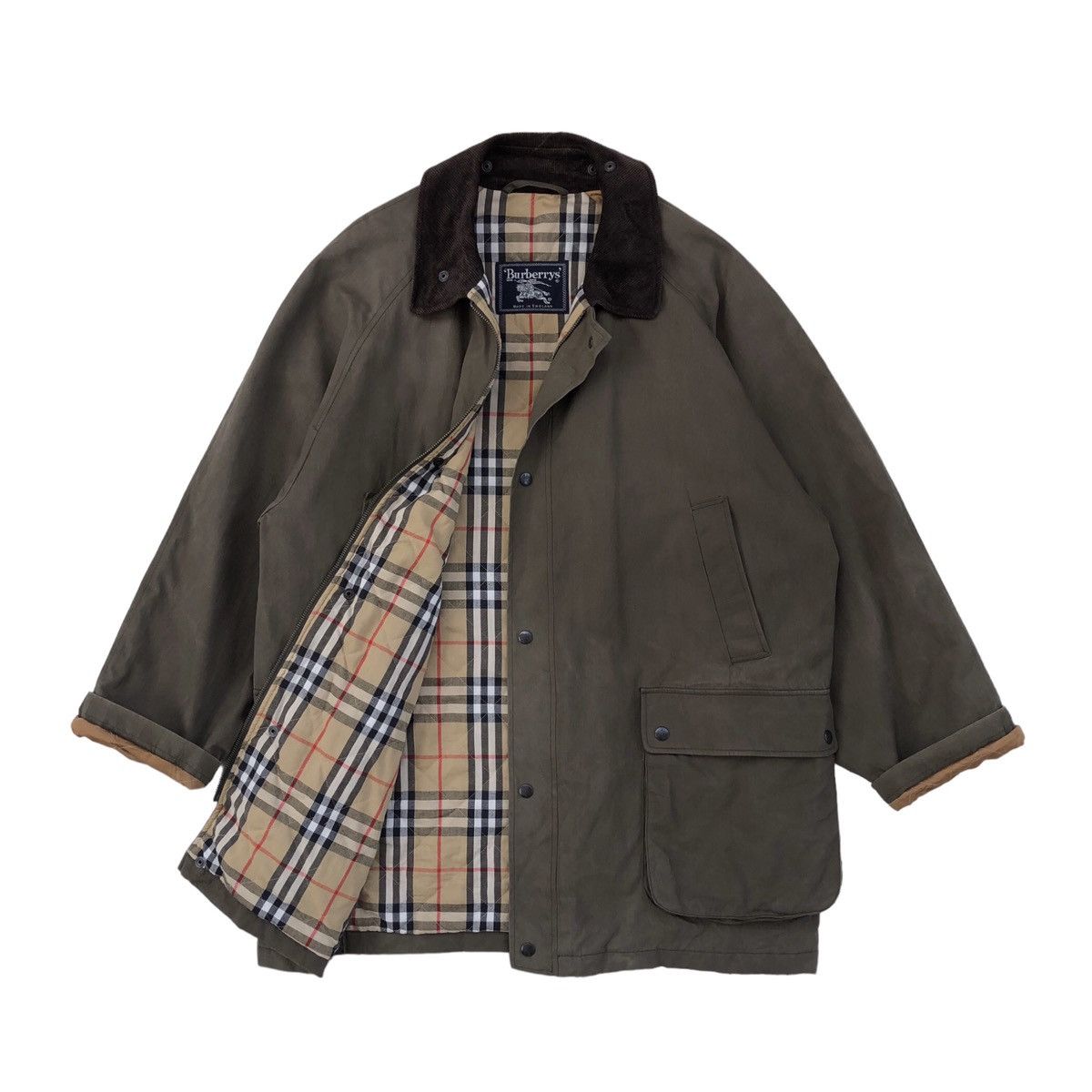 Burberry × Vintage Vintage Burberrys Lined Novacheck Jacket Made In England Size US L / EU 52-54 / 3 - 1 Thumbnail
