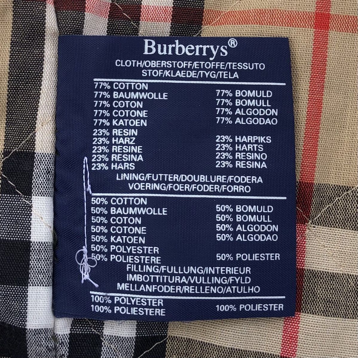 Burberry × Vintage Vintage Burberrys Lined Novacheck Jacket Made In England Size US L / EU 52-54 / 3 - 13 Thumbnail