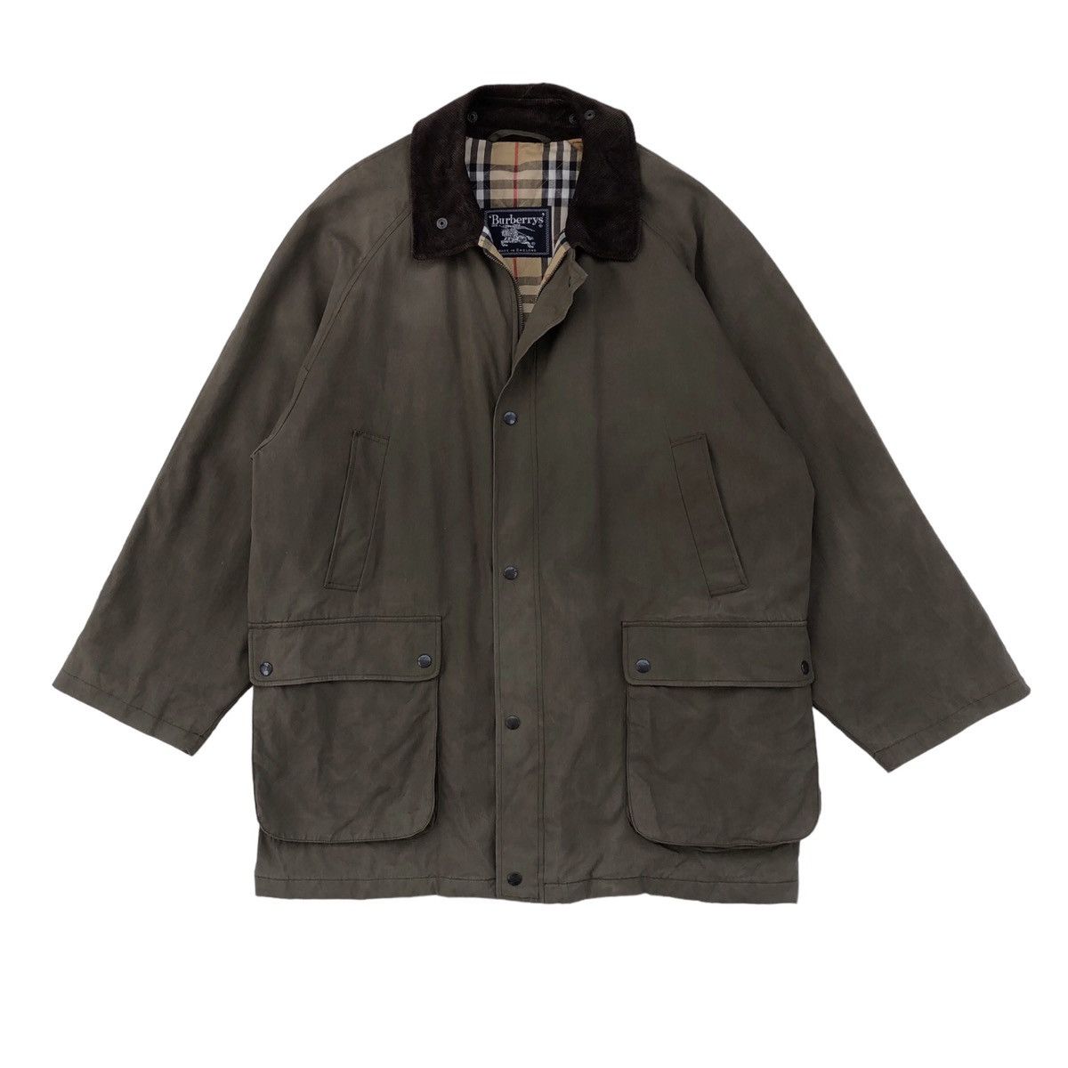 Burberry × Vintage Vintage Burberrys Lined Novacheck Jacket Made In England Size US L / EU 52-54 / 3 - 3 Thumbnail