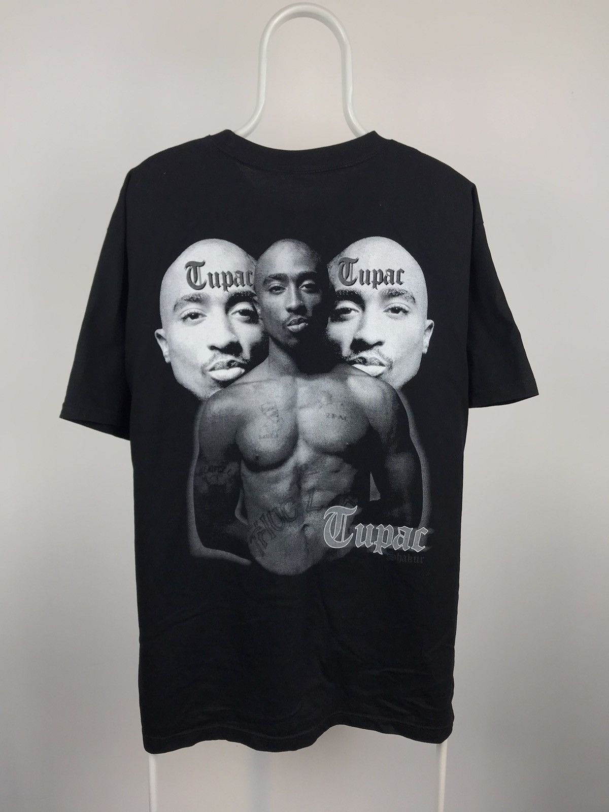 Band Tees Vintage 2Pac Tupac Shakur Big Logo Tee Triple Face Size US XL / EU 56 / 4 - 3 Thumbnail