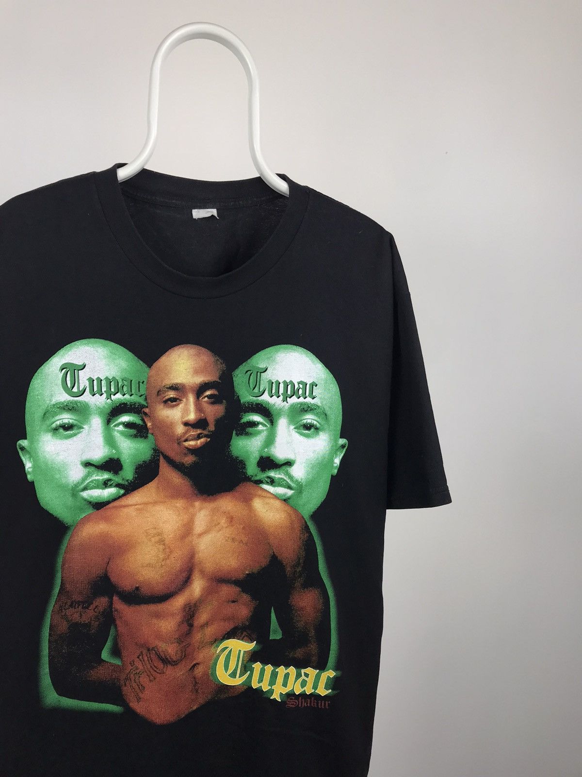 Band Tees Vintage 2Pac Tupac Shakur Big Logo Tee Triple Face Size US XL / EU 56 / 4 - 2 Thumbnail