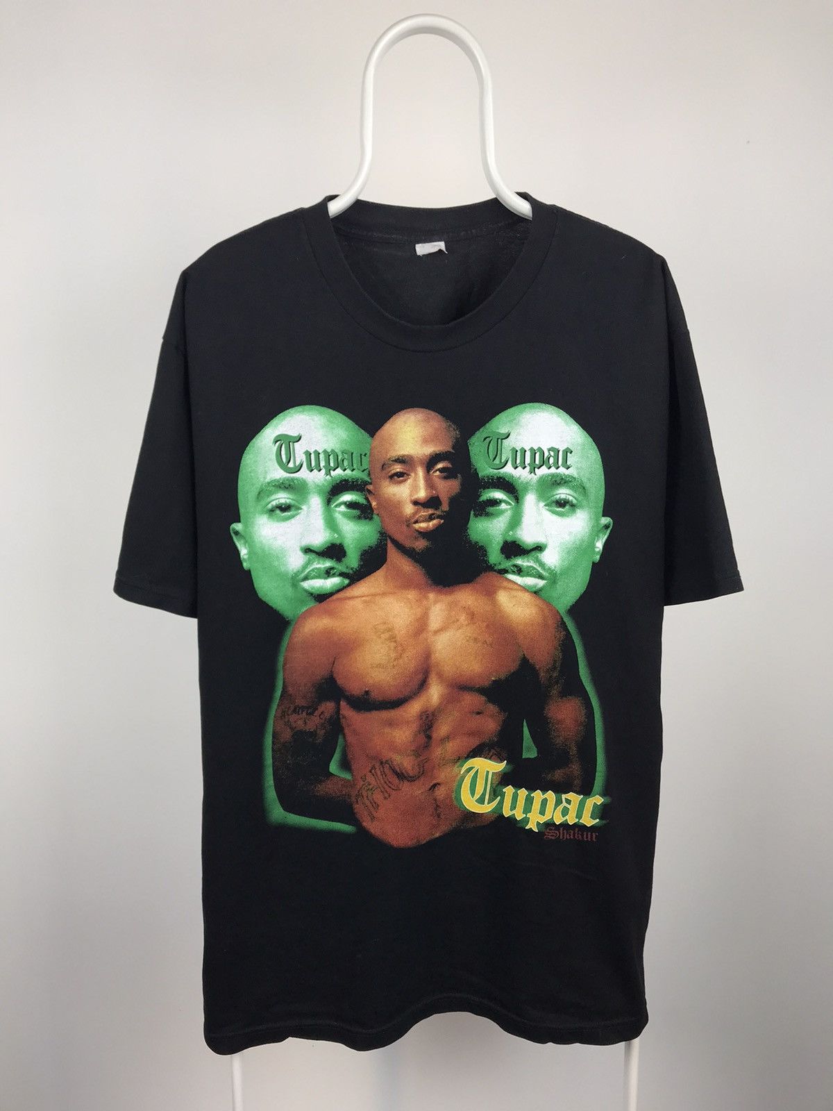 Band Tees Vintage 2Pac Tupac Shakur Big Logo Tee Triple Face Size US XL / EU 56 / 4 - 1 Thumbnail