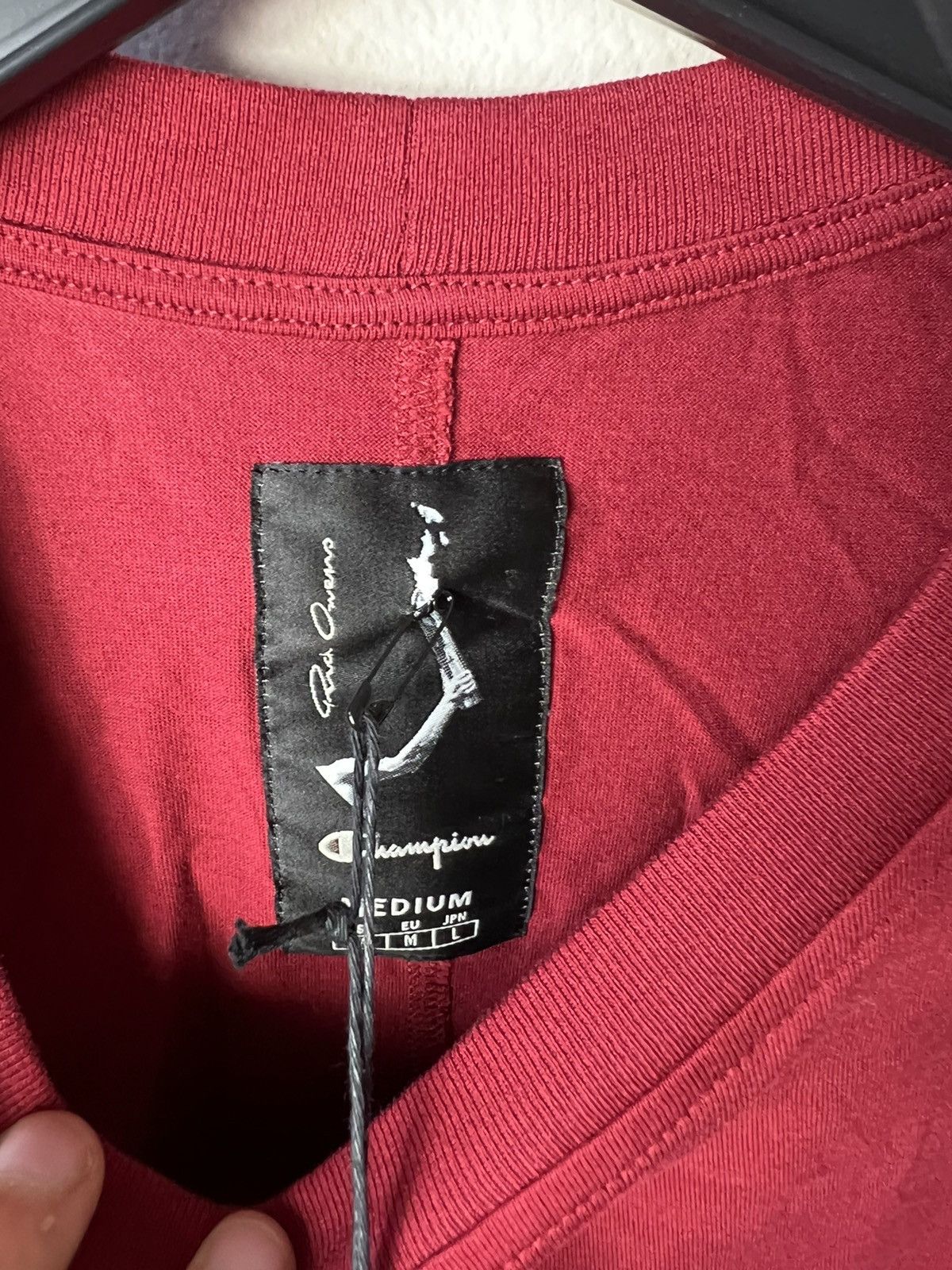 Rick Owens Drkshdw Rick Owens Champion Jumbo Short Sleeve Tshirt Size US M / EU 48-50 / 2 - 6 Thumbnail