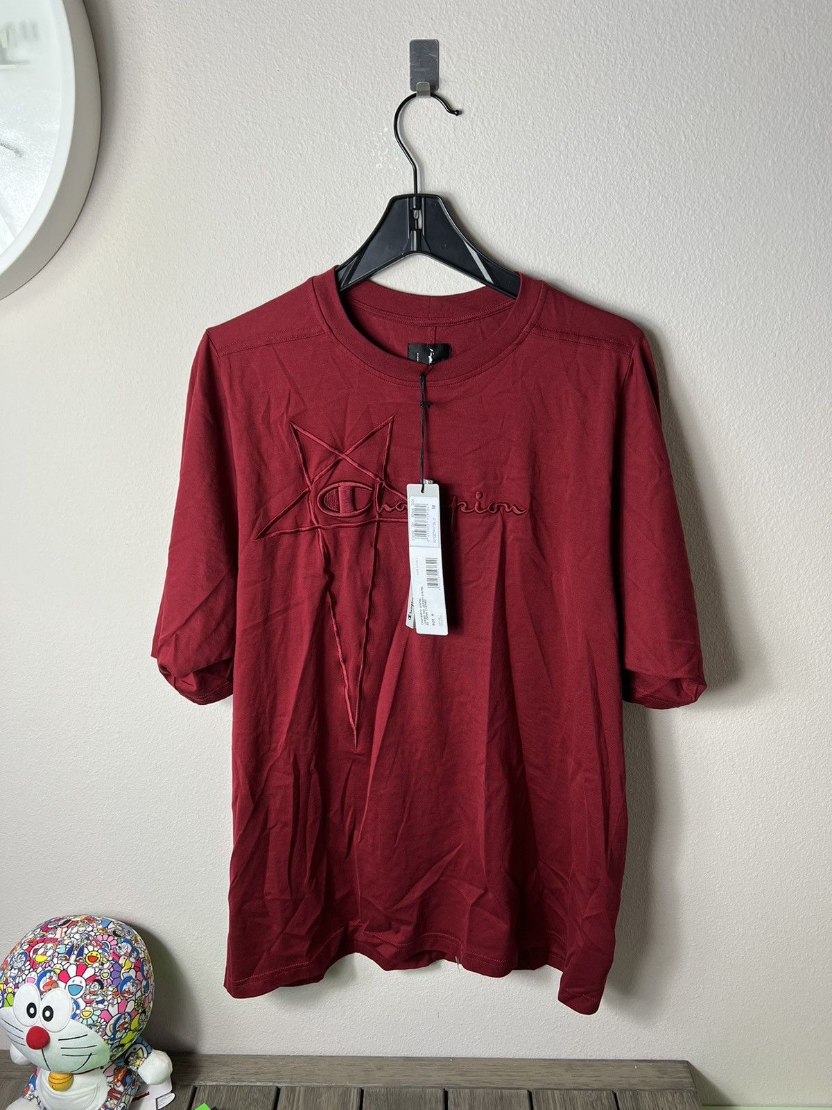 Rick Owens Drkshdw Rick Owens Champion Jumbo Short Sleeve Tshirt Size US M / EU 48-50 / 2 - 1 Thumbnail