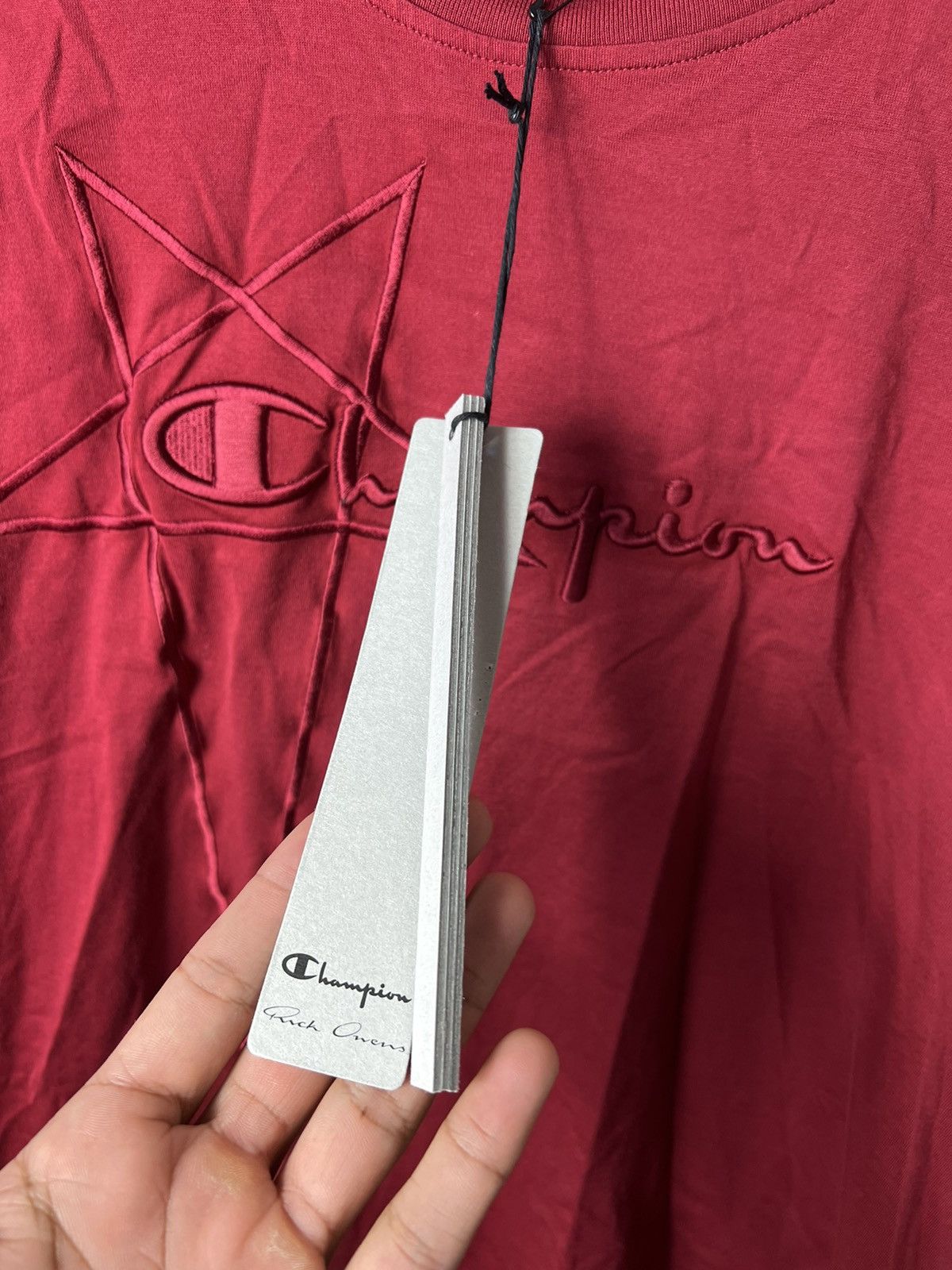 Rick Owens Drkshdw Rick Owens Champion Jumbo Short Sleeve Tshirt Size US M / EU 48-50 / 2 - 5 Thumbnail