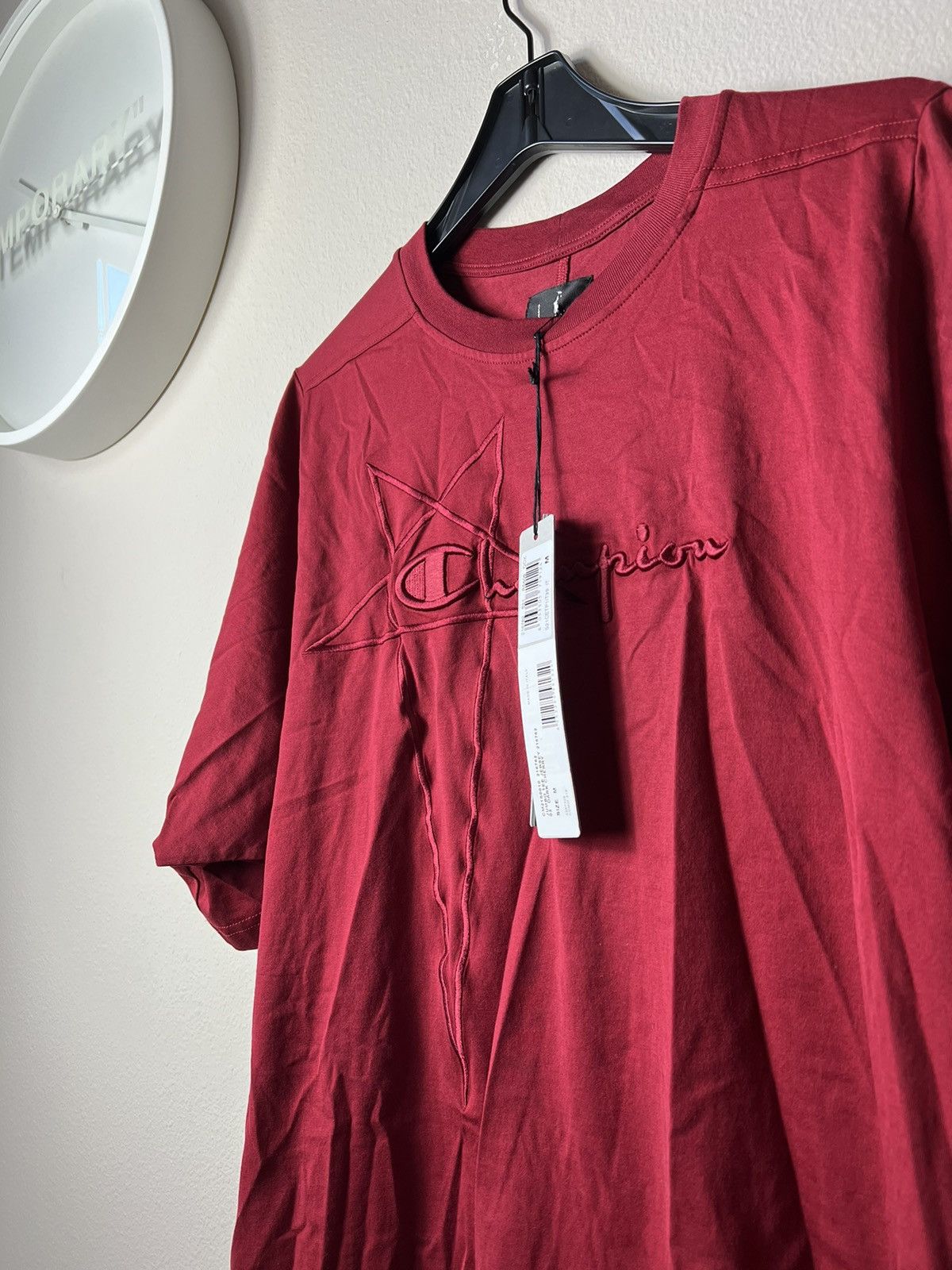 Rick Owens Drkshdw Rick Owens Champion Jumbo Short Sleeve Tshirt Size US M / EU 48-50 / 2 - 4 Thumbnail