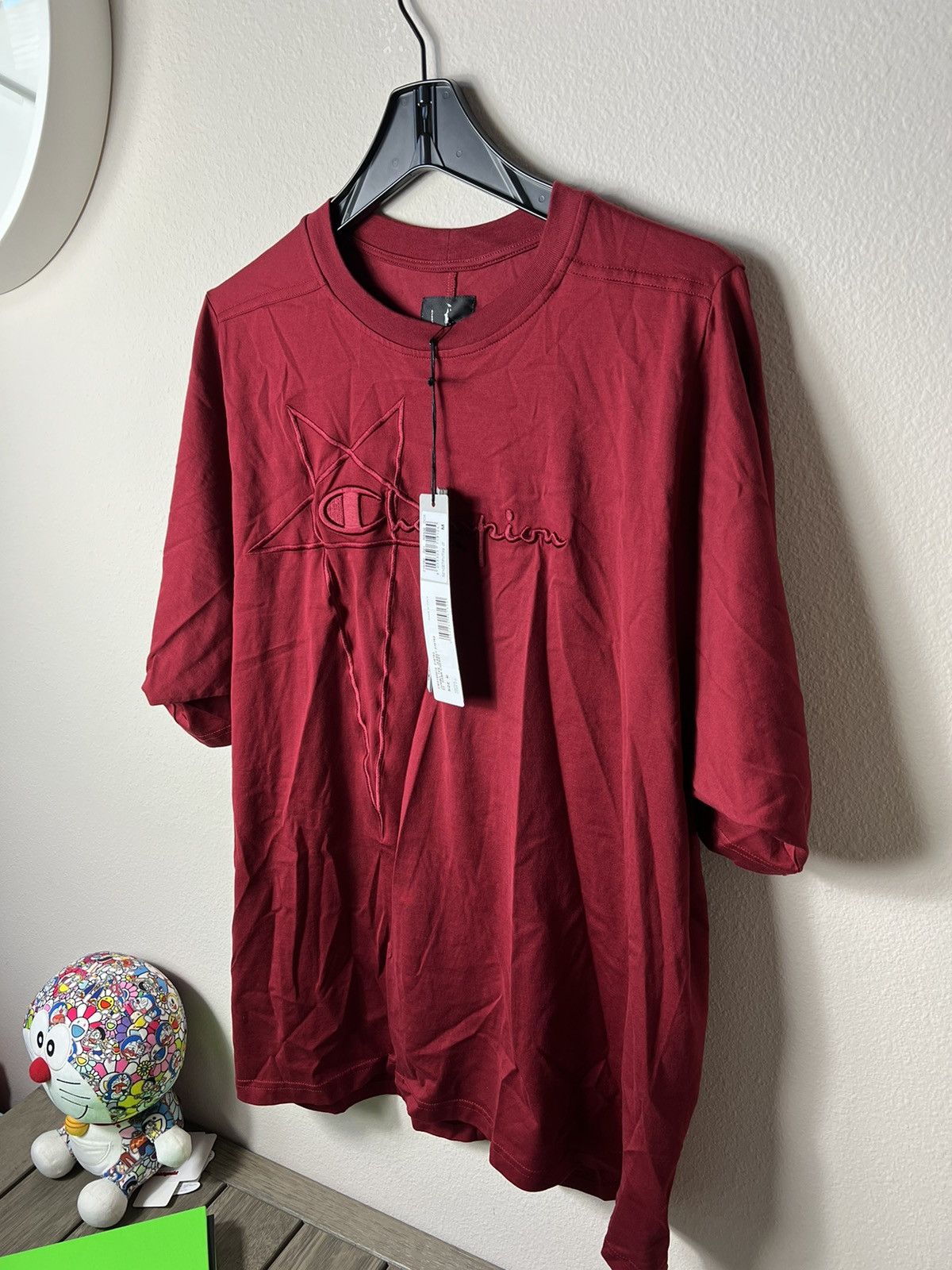Rick Owens Drkshdw Rick Owens Champion Jumbo Short Sleeve Tshirt Size US M / EU 48-50 / 2 - 3 Thumbnail