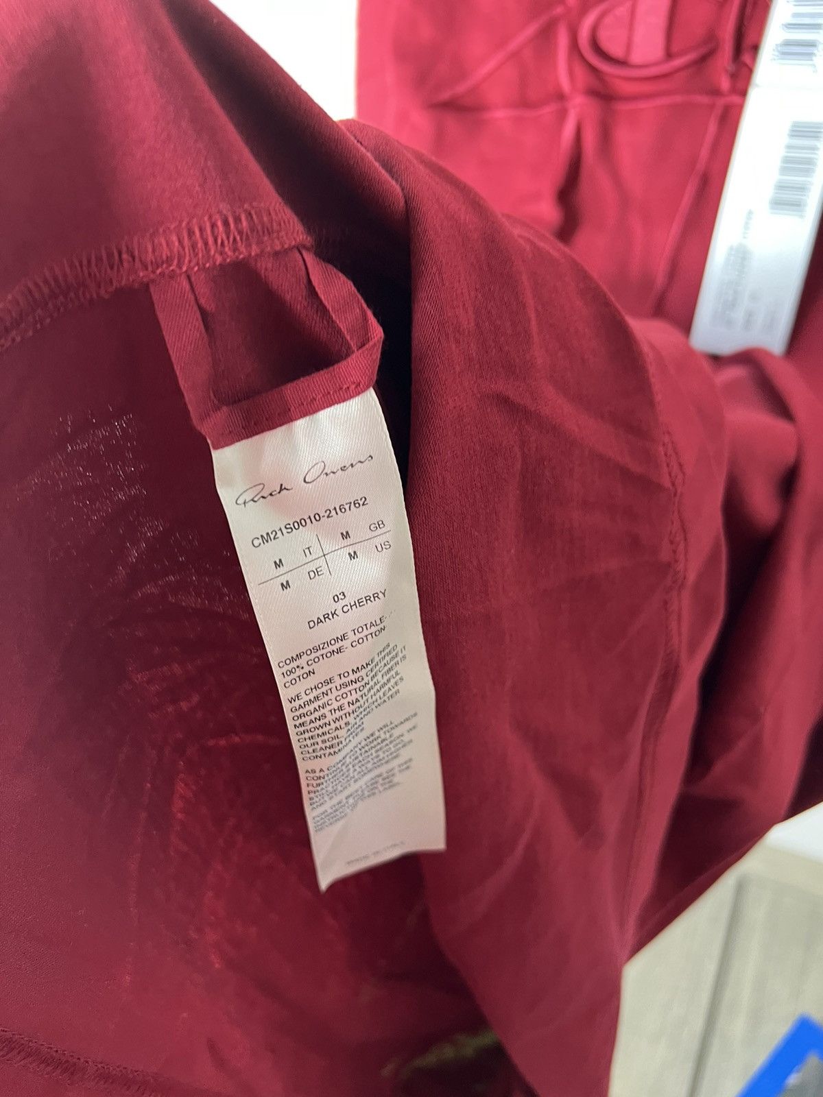 Rick Owens Drkshdw Rick Owens Champion Jumbo Short Sleeve Tshirt Size US M / EU 48-50 / 2 - 7 Thumbnail