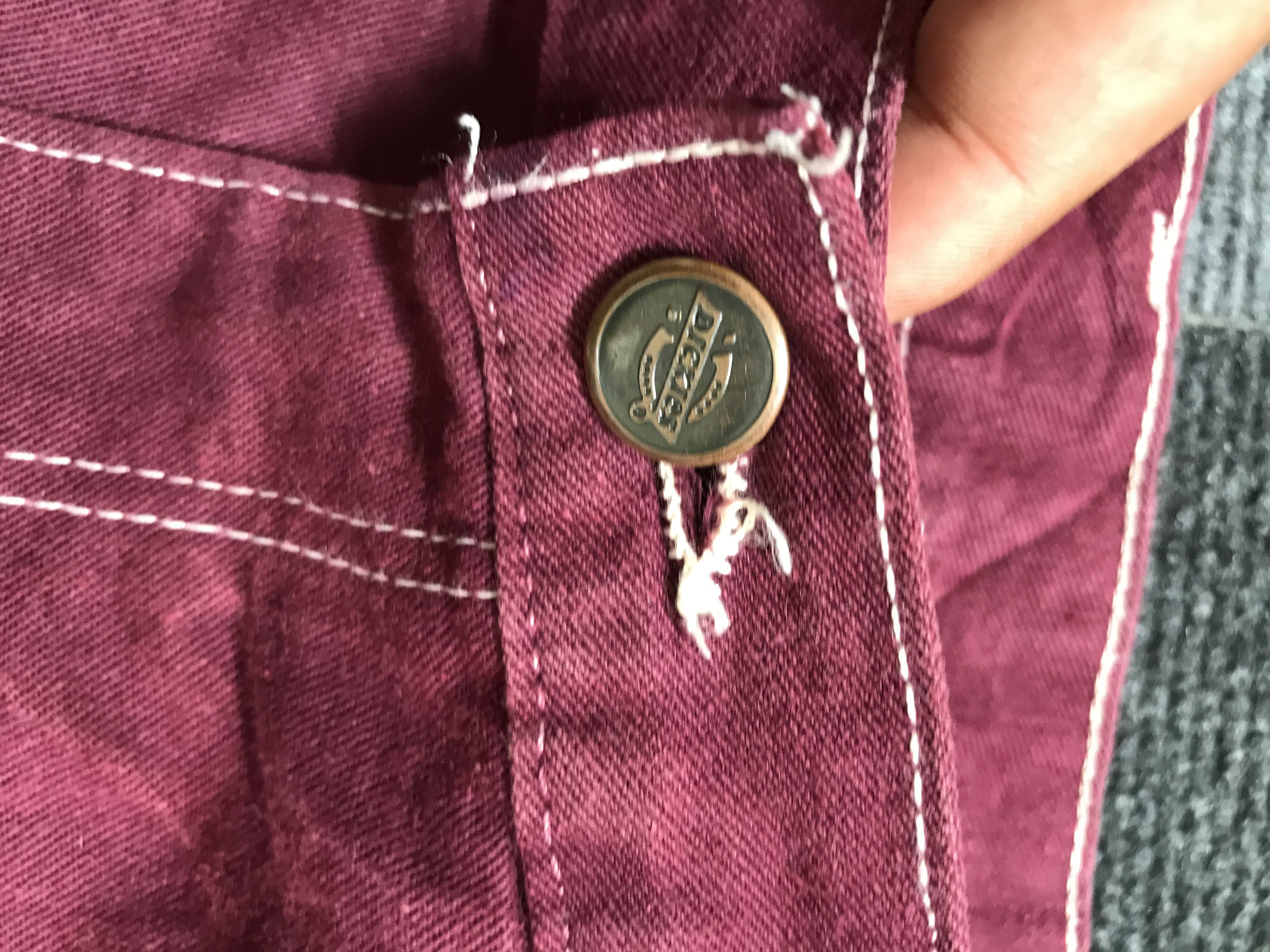 Dickies × Vintage CP157 Vintage Dickies Maroon Carpenter Pant TALON Zipper Size US 30 / EU 46 - 5 Thumbnail