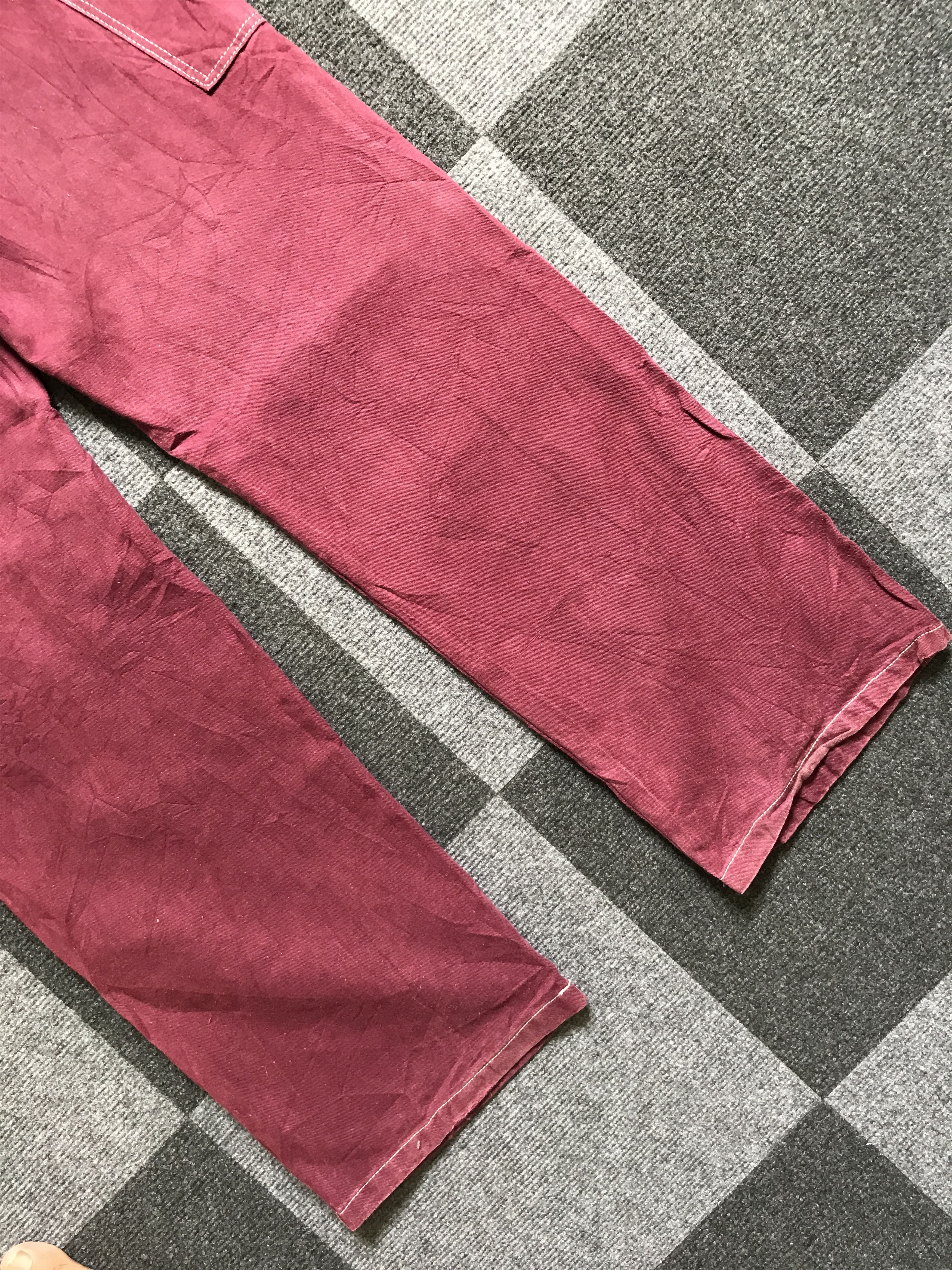 Dickies × Vintage CP157 Vintage Dickies Maroon Carpenter Pant TALON Zipper Size US 30 / EU 46 - 9 Thumbnail