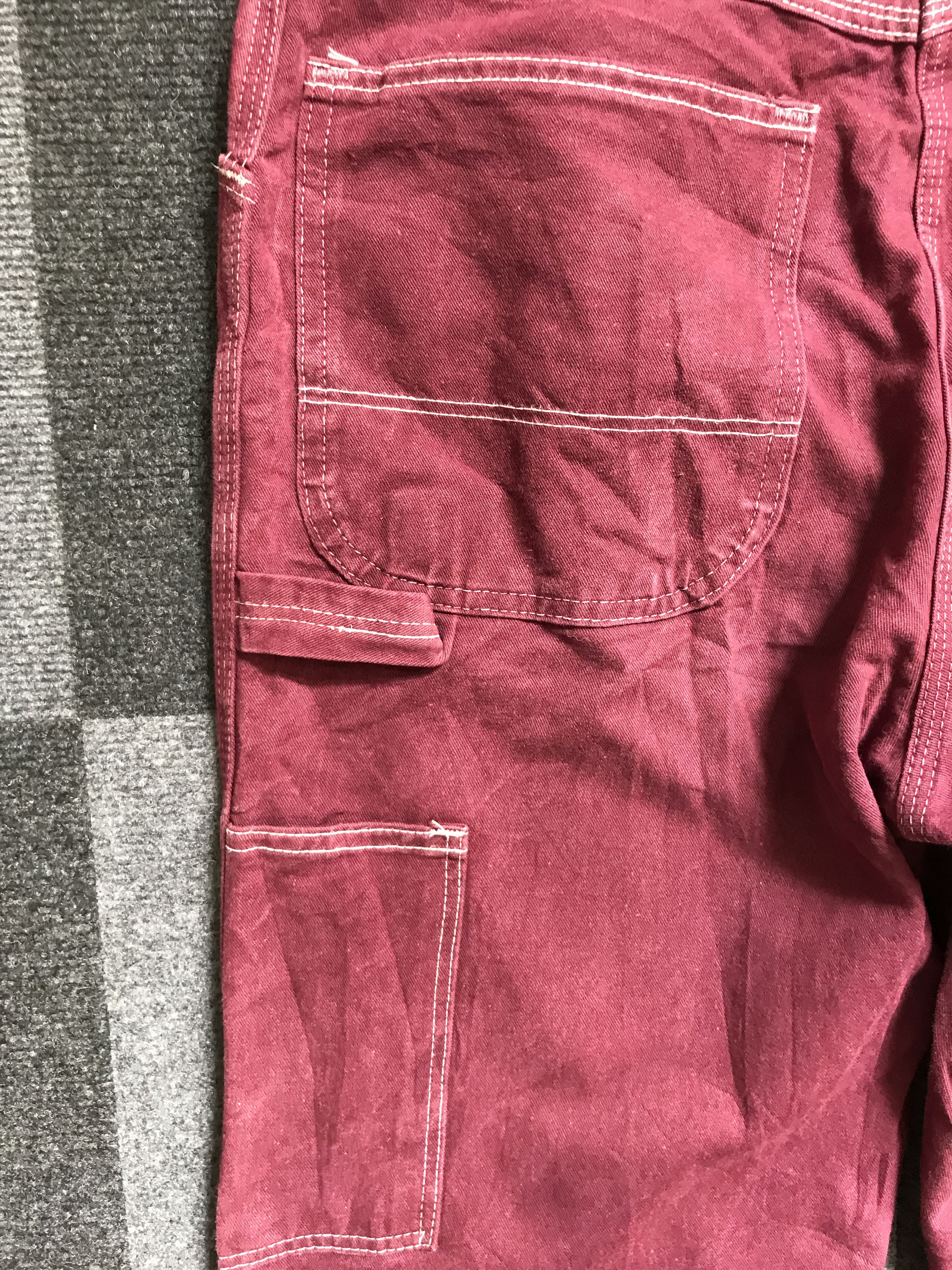 Dickies × Vintage CP157 Vintage Dickies Maroon Carpenter Pant TALON Zipper Size US 30 / EU 46 - 11 Thumbnail