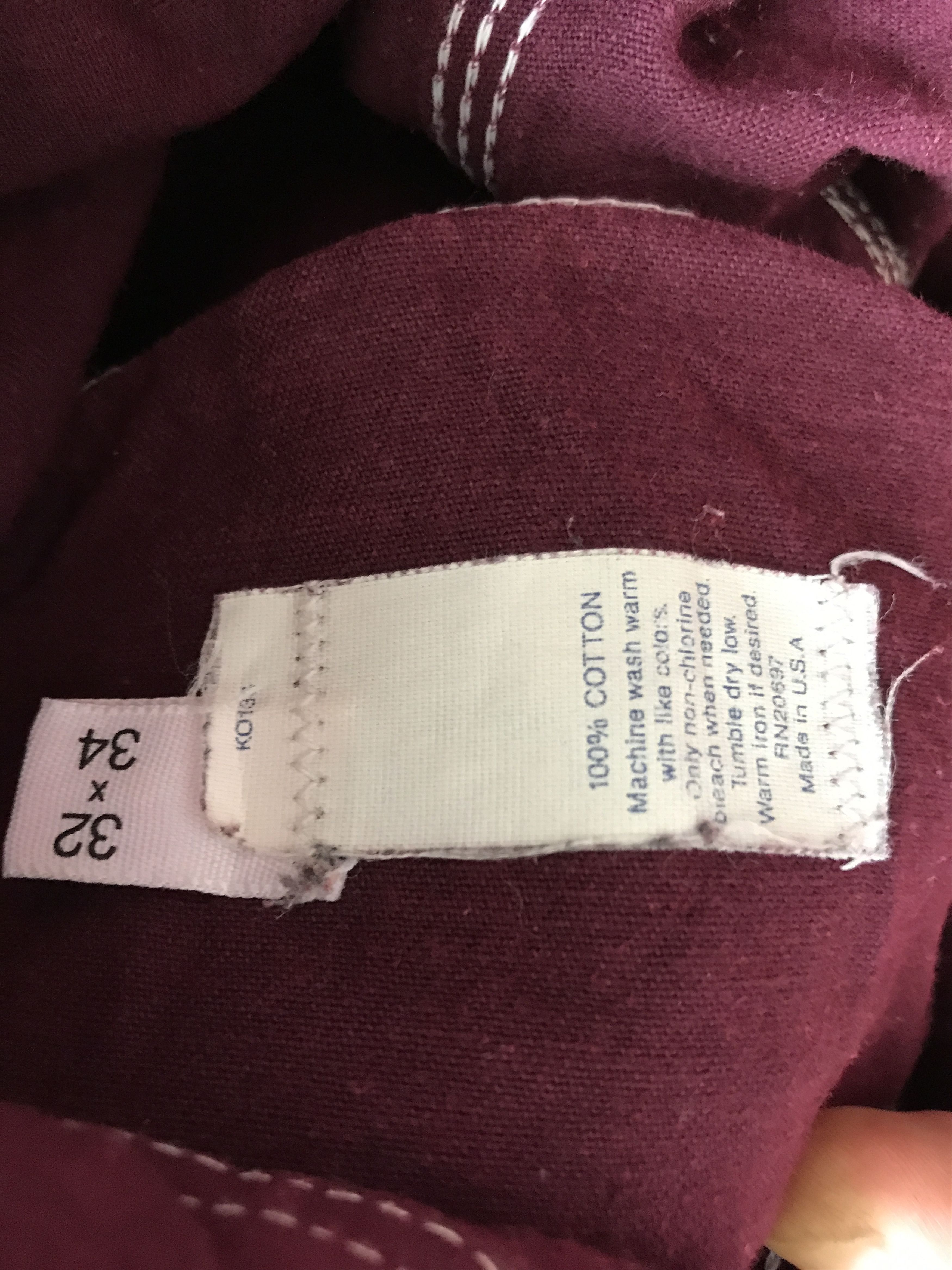 Dickies × Vintage CP157 Vintage Dickies Maroon Carpenter Pant TALON Zipper Size US 30 / EU 46 - 12 Thumbnail