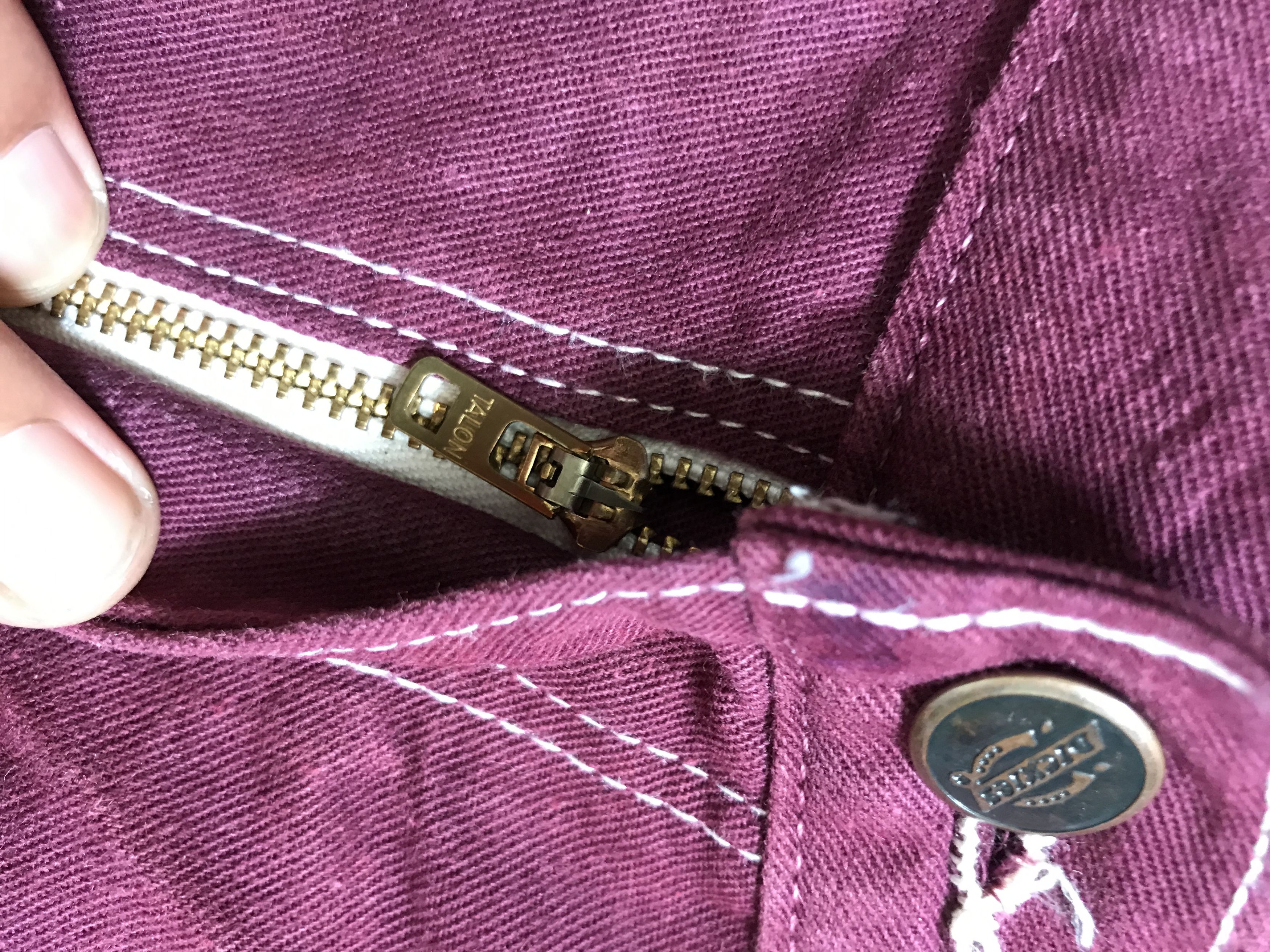 Dickies × Vintage CP157 Vintage Dickies Maroon Carpenter Pant TALON Zipper Size US 30 / EU 46 - 6 Thumbnail