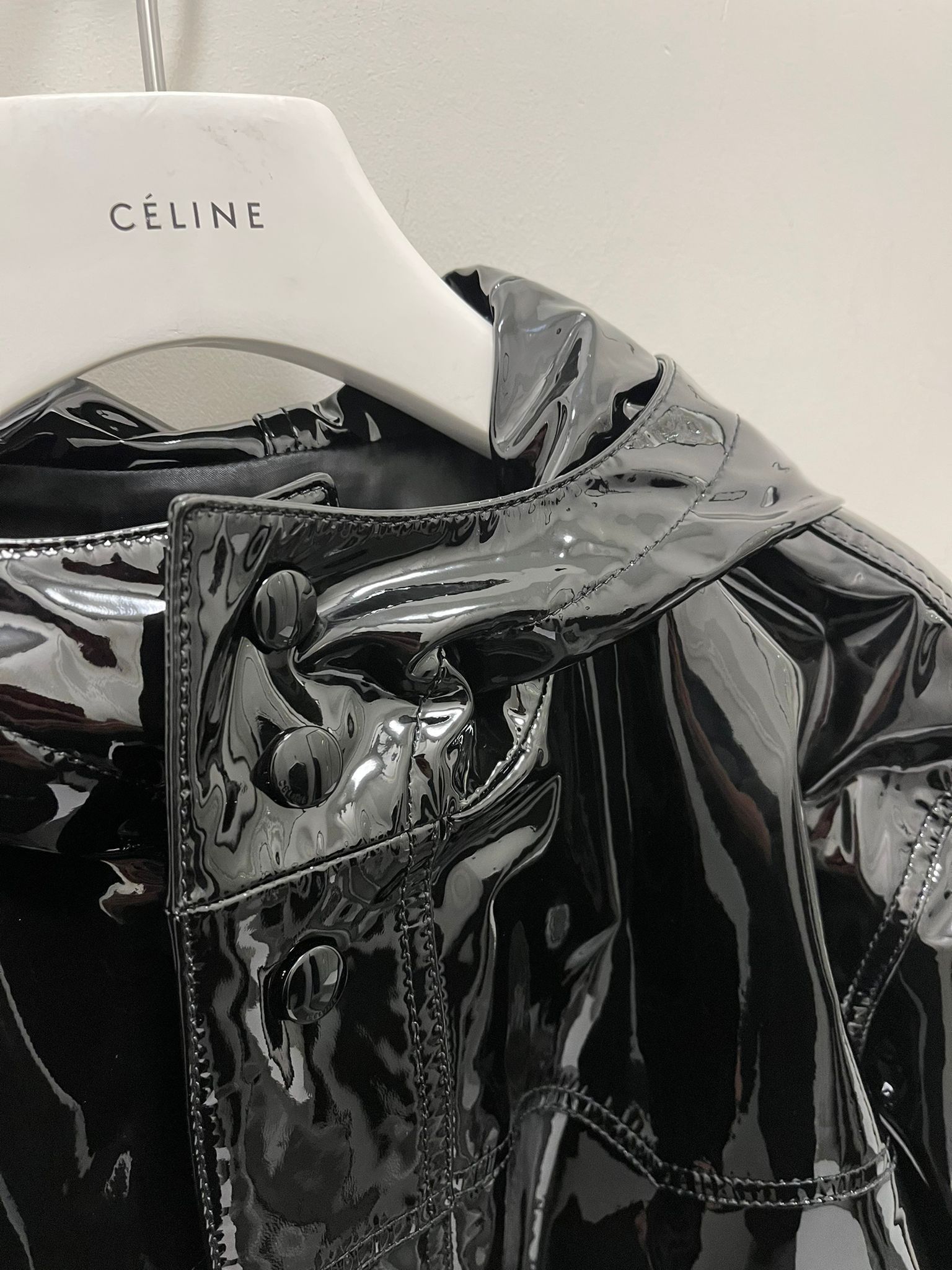 Celine Heavy Coat in Black Color Size US L / EU 52-54 / 3 - 8 Thumbnail