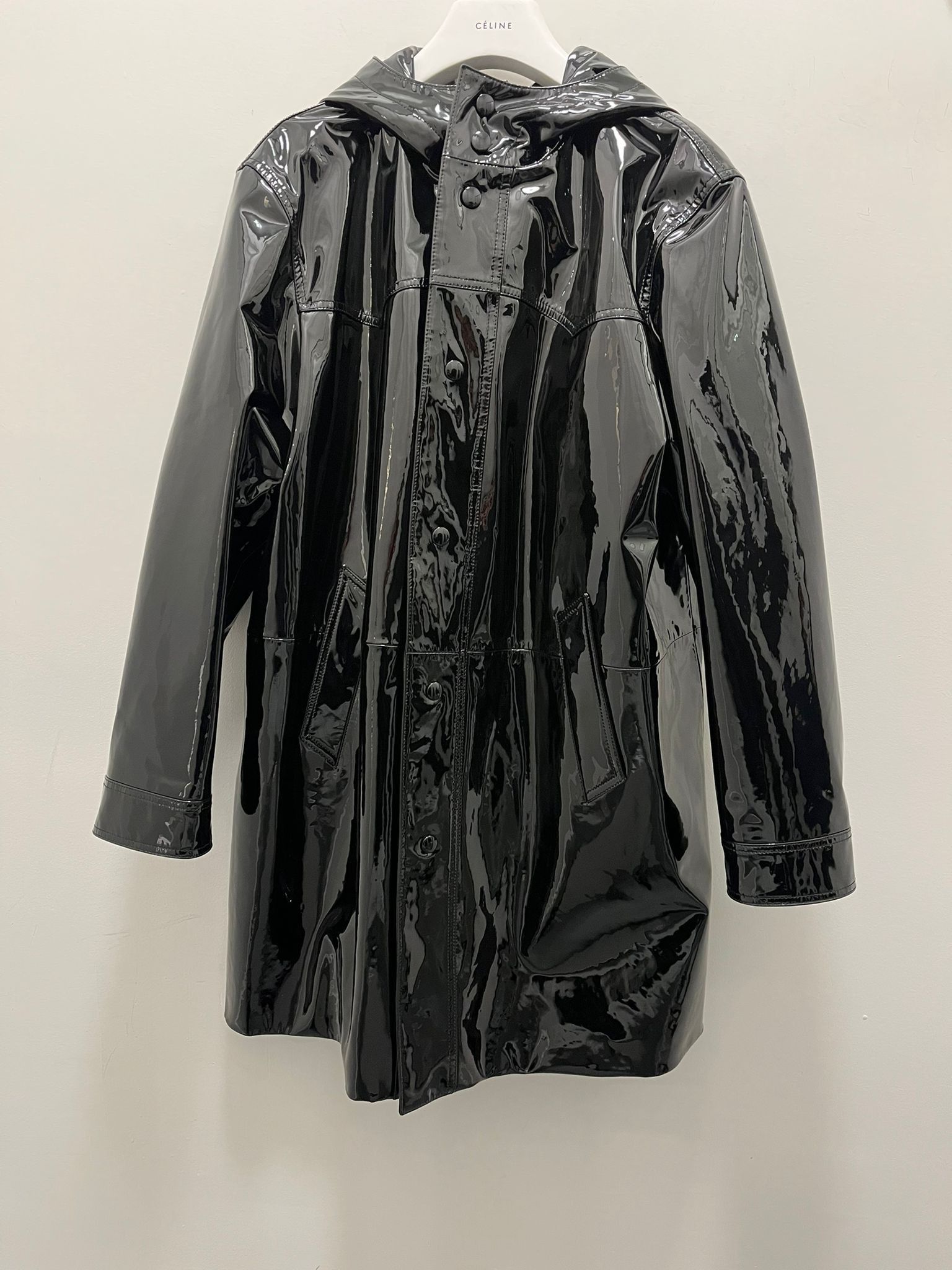 Celine Heavy Coat in Black Color Size US L / EU 52-54 / 3 - 2 Thumbnail