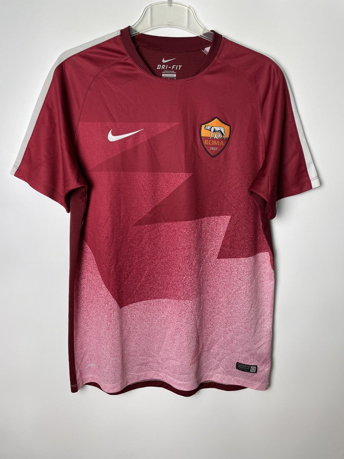 Nike Roma shirt pre match training football shirt Jersey 2015 16 Size US L / EU 52-54 / 3 - 1 Thumbnail