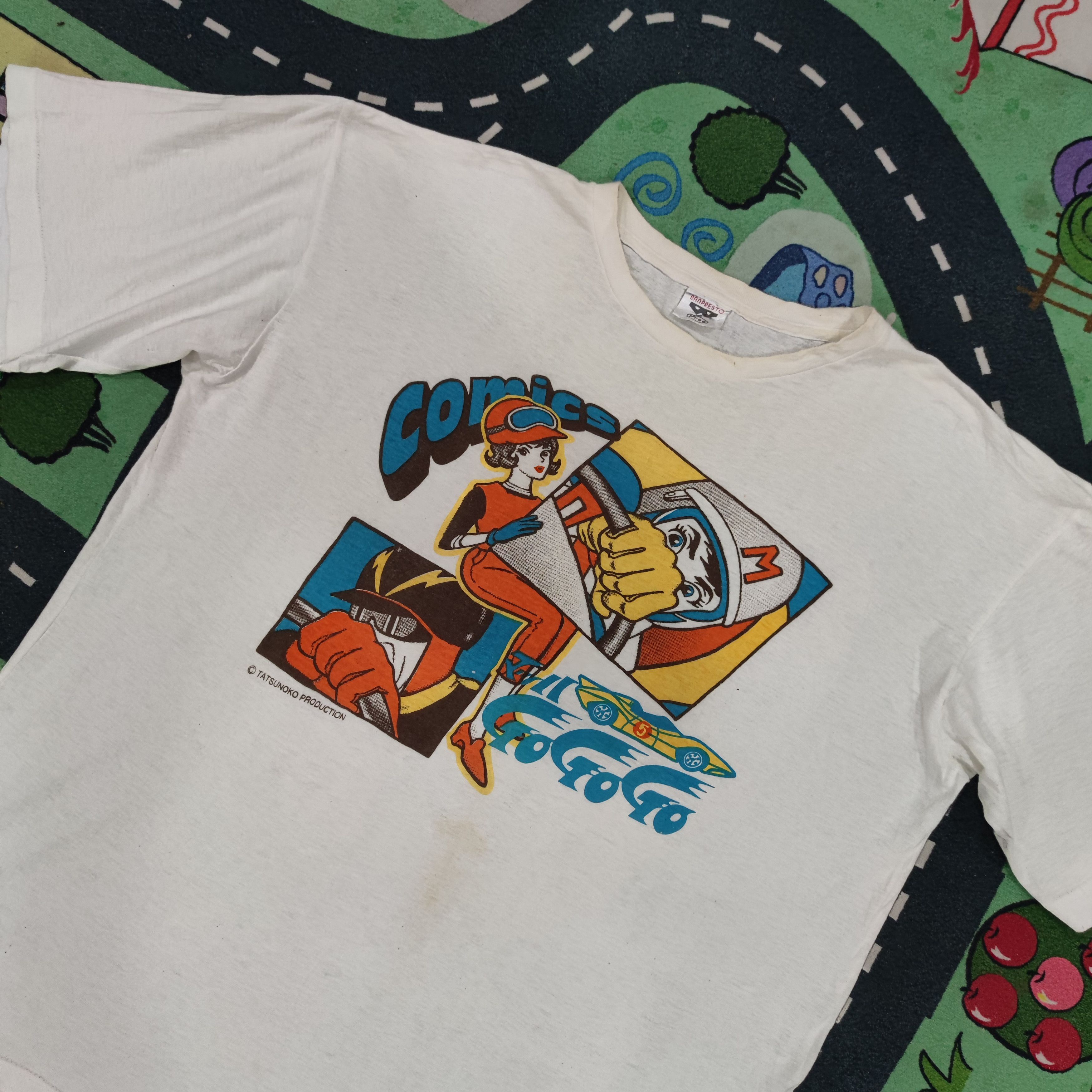 Anime × Japanese Brand SUPER RARE VINTAGE SPEED RACER MACH GO GO GO PROMO TEE Size US L / EU 52-54 / 3 - 6 Thumbnail