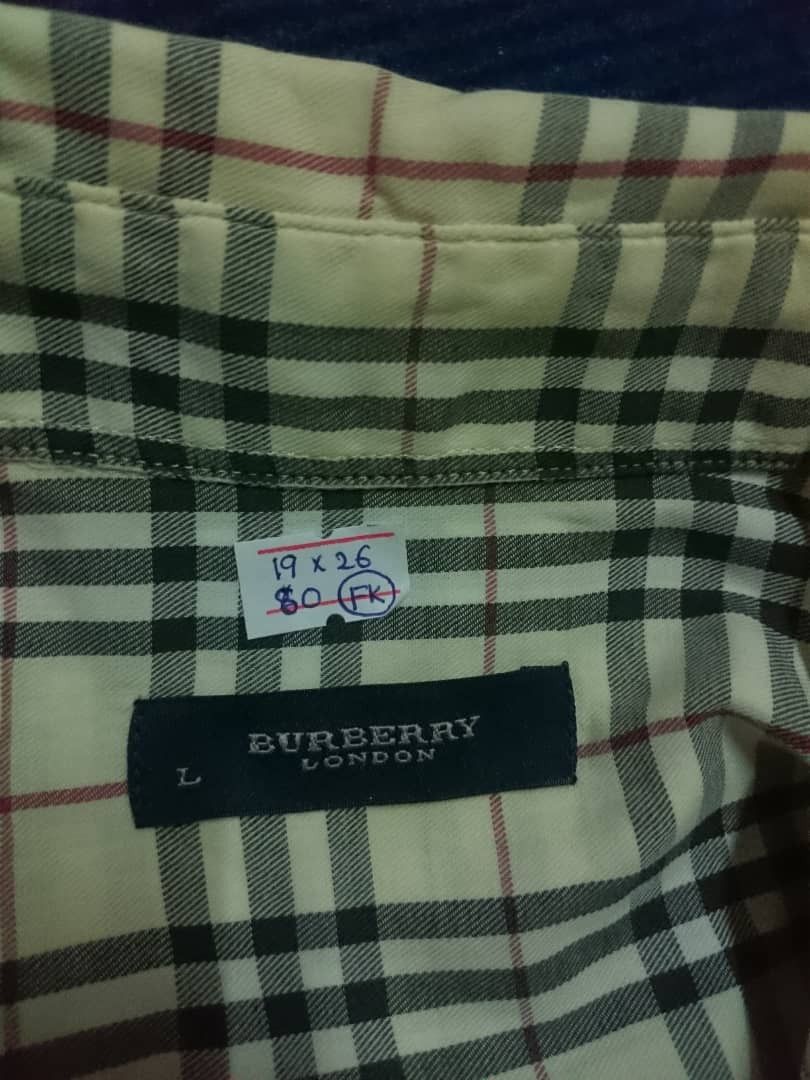 Burberry × Vintage Vintage Burberry Nova Check Shirt Size US L / EU 52-54 / 3 - 5 Thumbnail