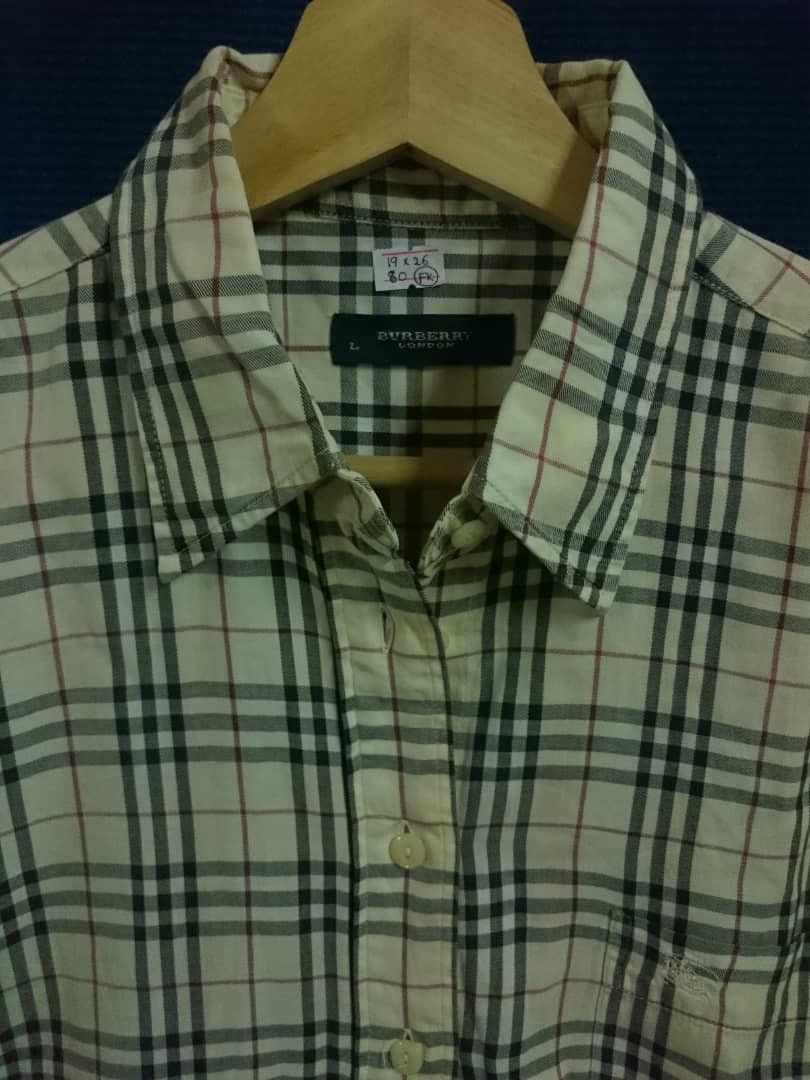 Burberry × Vintage Vintage Burberry Nova Check Shirt Size US L / EU 52-54 / 3 - 2 Thumbnail