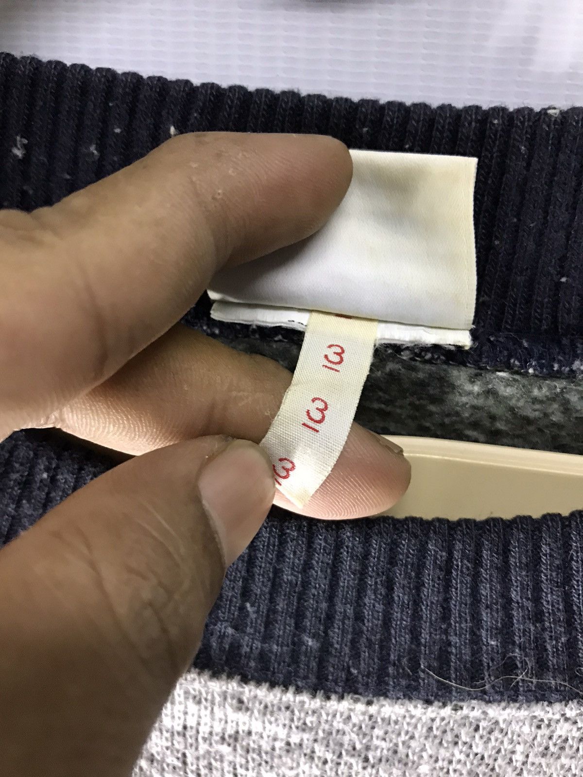 Lacoste × Vintage Vintage Lacoste knit sweatshirt single pocket Size US L / EU 52-54 / 3 - 4 Thumbnail