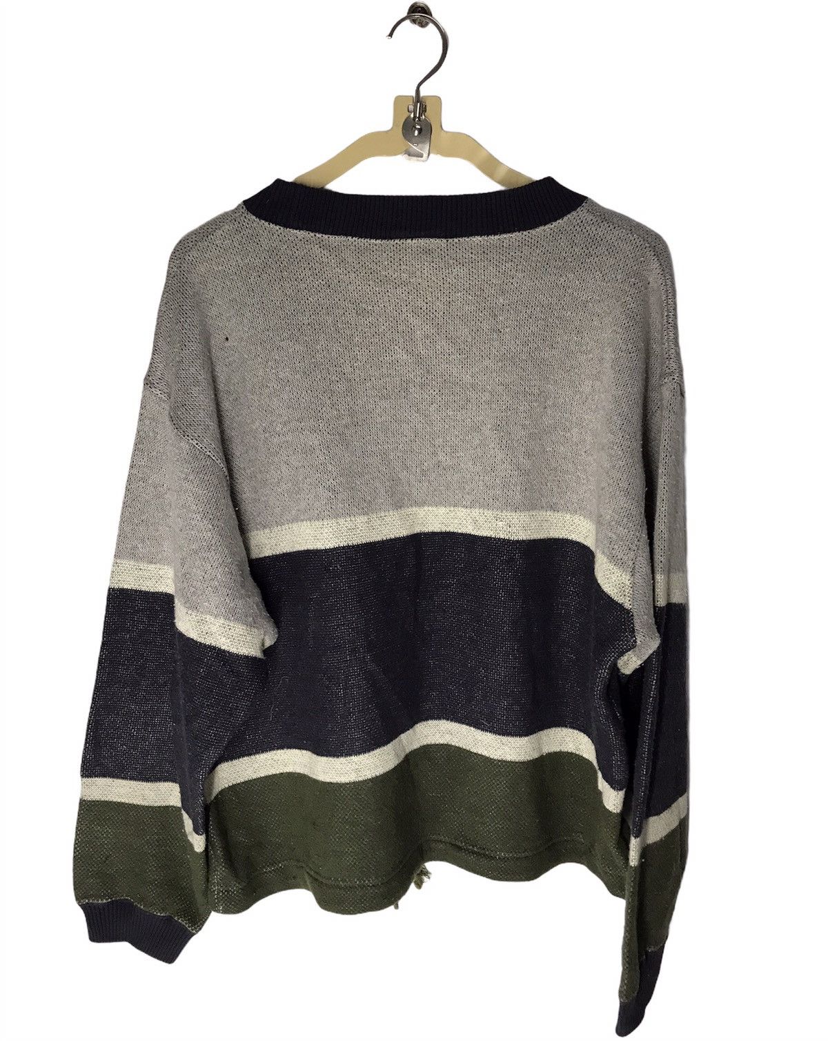 Lacoste × Vintage Vintage Lacoste knit sweatshirt single pocket Size US L / EU 52-54 / 3 - 2 Thumbnail