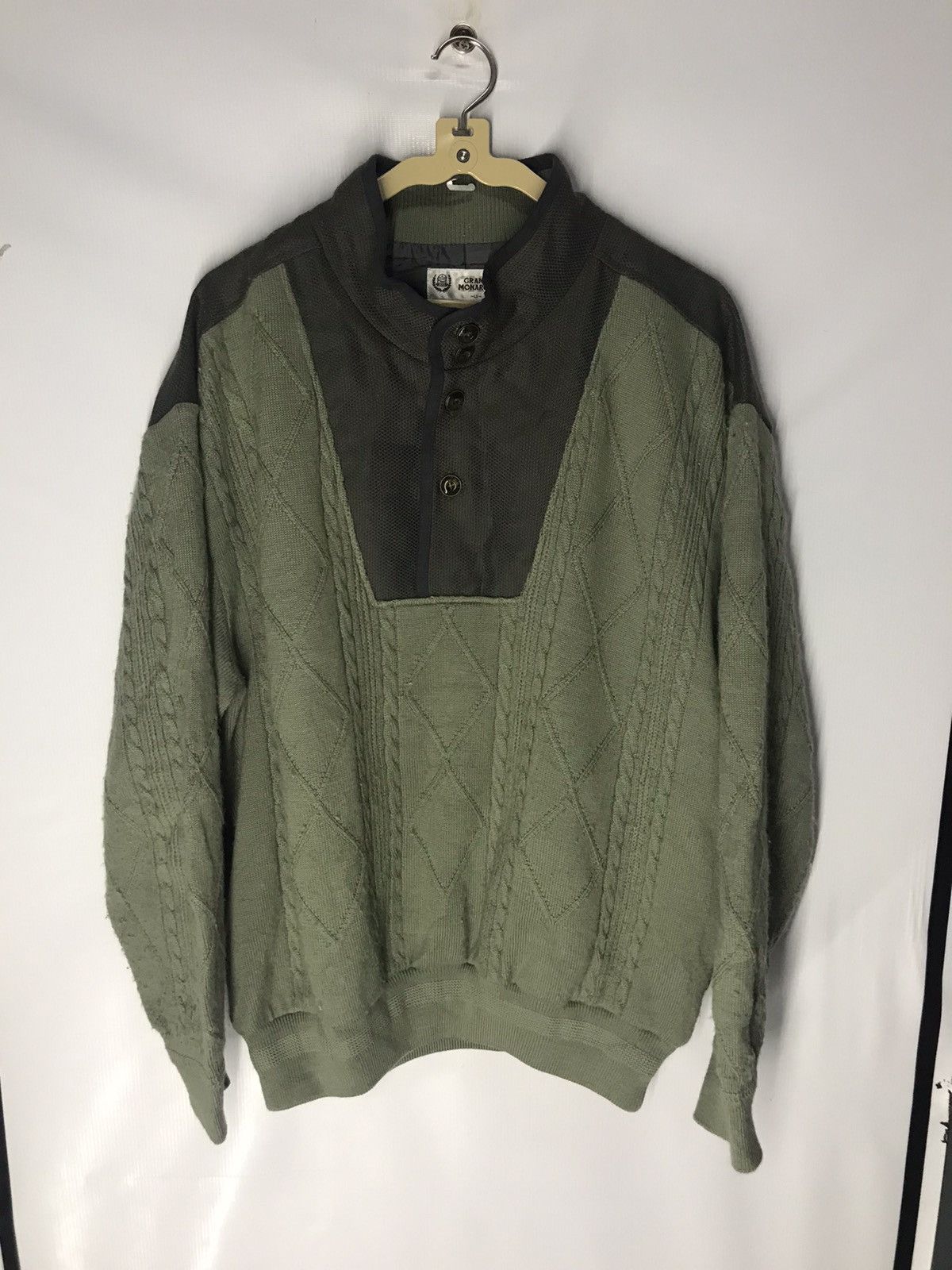 Japanese Brand × Mizuno × Vintage Vintage knit sweatshirt grand monarch half button by mizuno Size US L / EU 52-54 / 3 - 7 Thumbnail