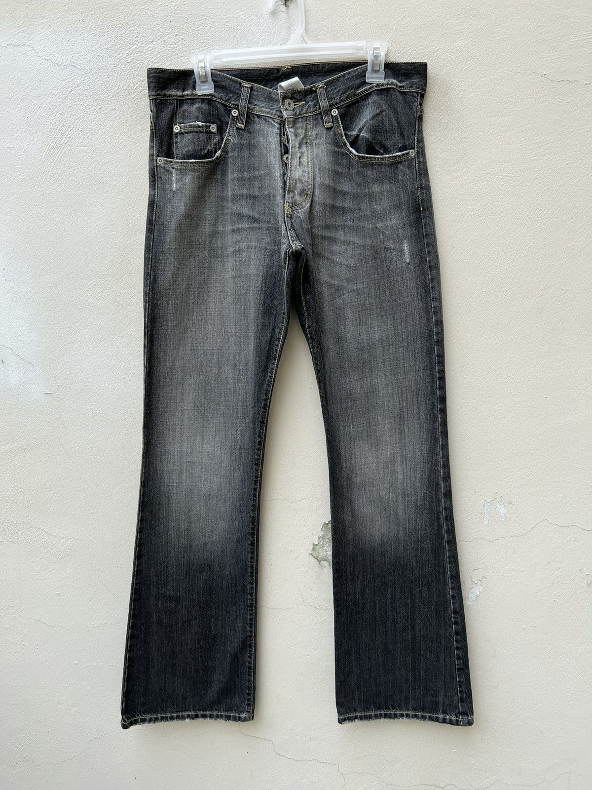 Nobody Denim Vintage Nobody Fade Black Denim Flare Jeans Size US 31 - 6 Thumbnail
