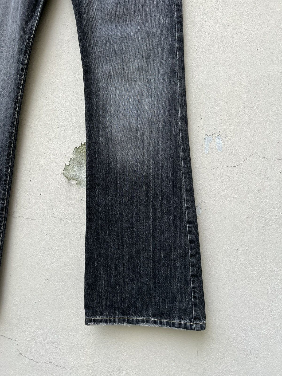 Nobody Denim Vintage Nobody Fade Black Denim Flare Jeans Size US 31 - 13 Thumbnail
