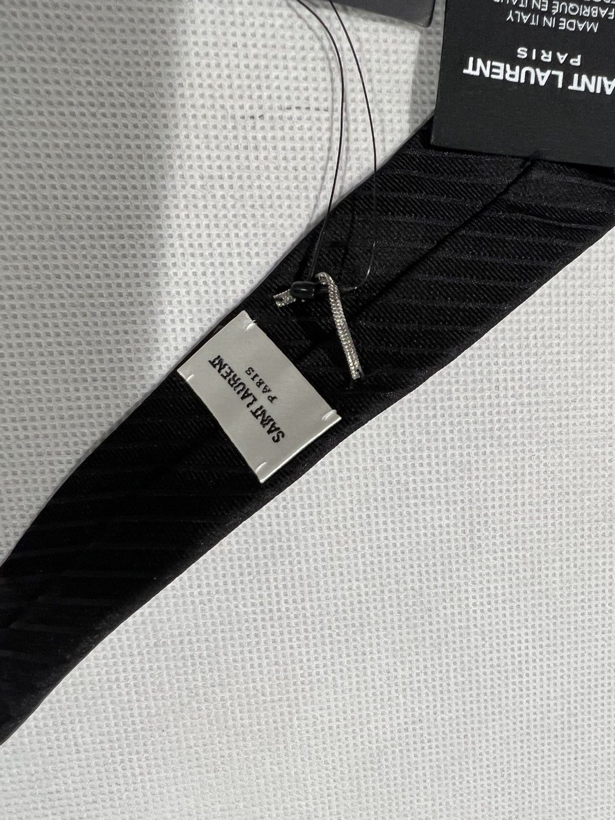 Saint Laurent Paris Saint Laurent striped skinny tie. Size ONE SIZE - 5 Thumbnail