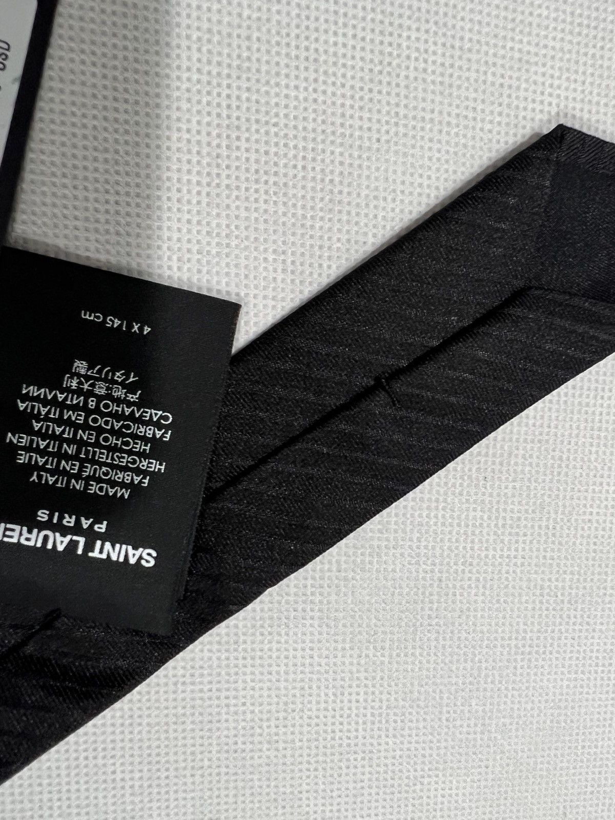 Saint Laurent Paris Saint Laurent striped skinny tie. Size ONE SIZE - 4 Thumbnail
