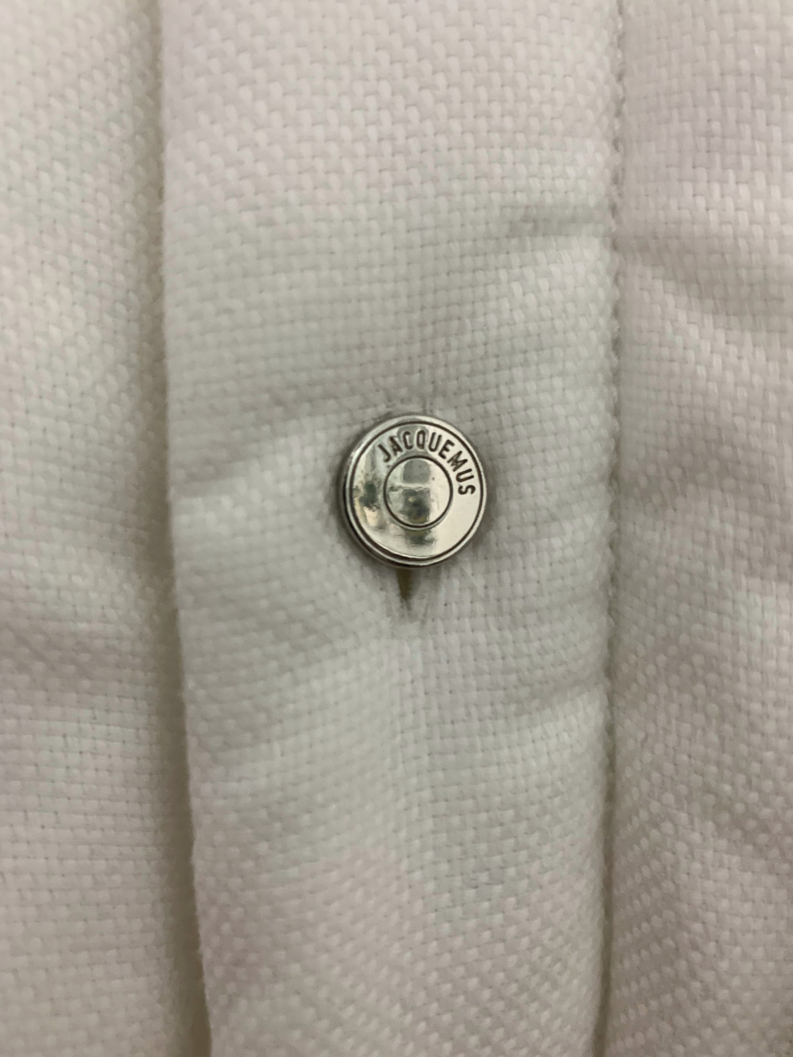 Jacquemus White La Chemise Shirt Jacket Size US L / EU 52-54 / 3 - 6 Thumbnail