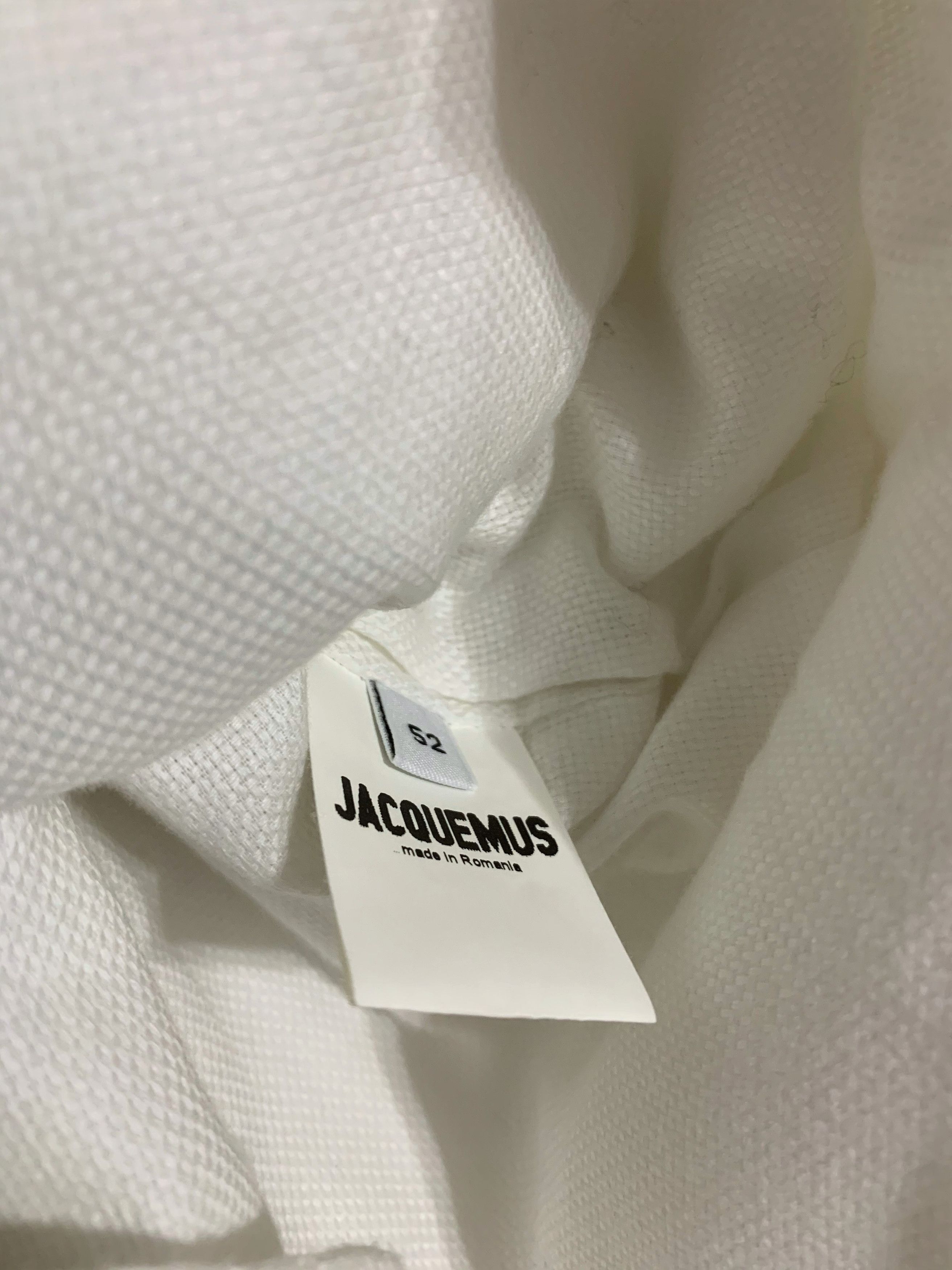 Jacquemus White La Chemise Shirt Jacket Size US L / EU 52-54 / 3 - 5 Thumbnail